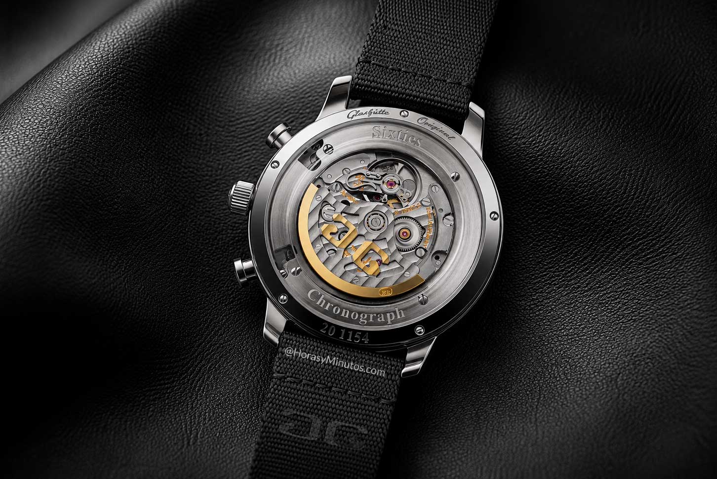 Calibre 39-34 del Glashütte Original Sixties Chronograph Annual Edition