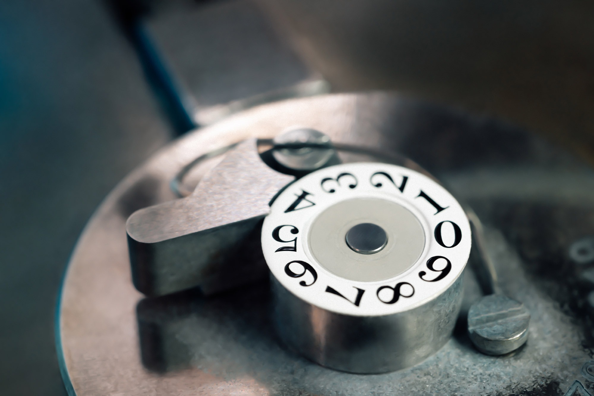 Disco de fecha estampado en la fábrica de esferas de Glashütte Original