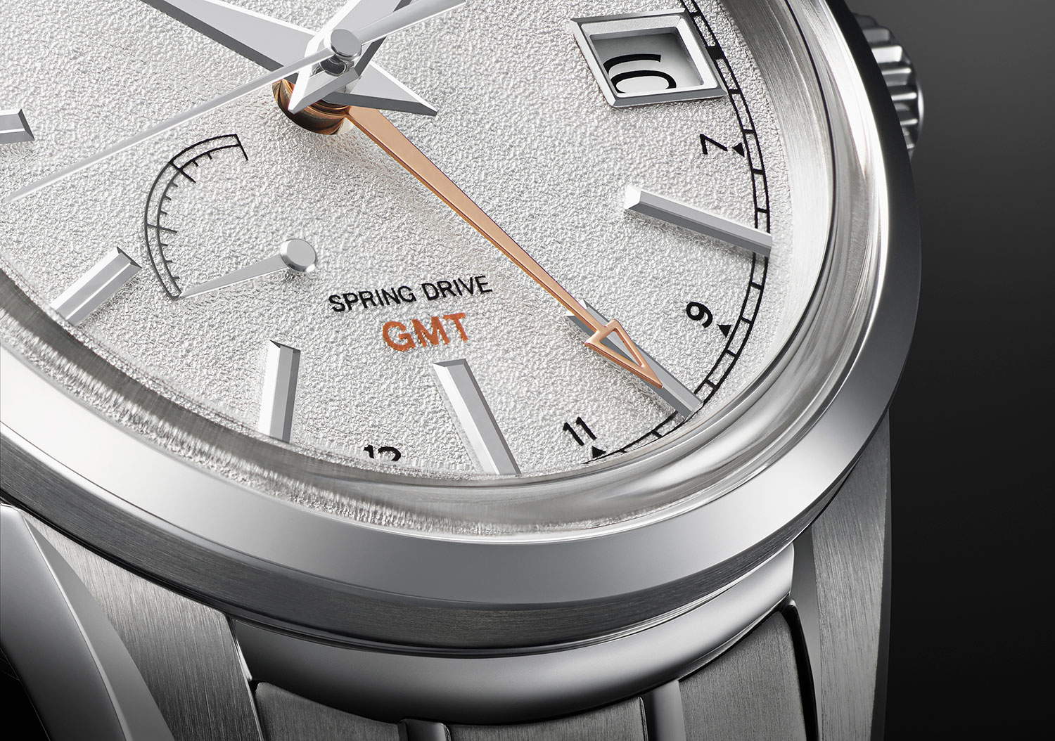 Detalle del Grand Seiko Elegance GMT 24 Estaciones Toji
