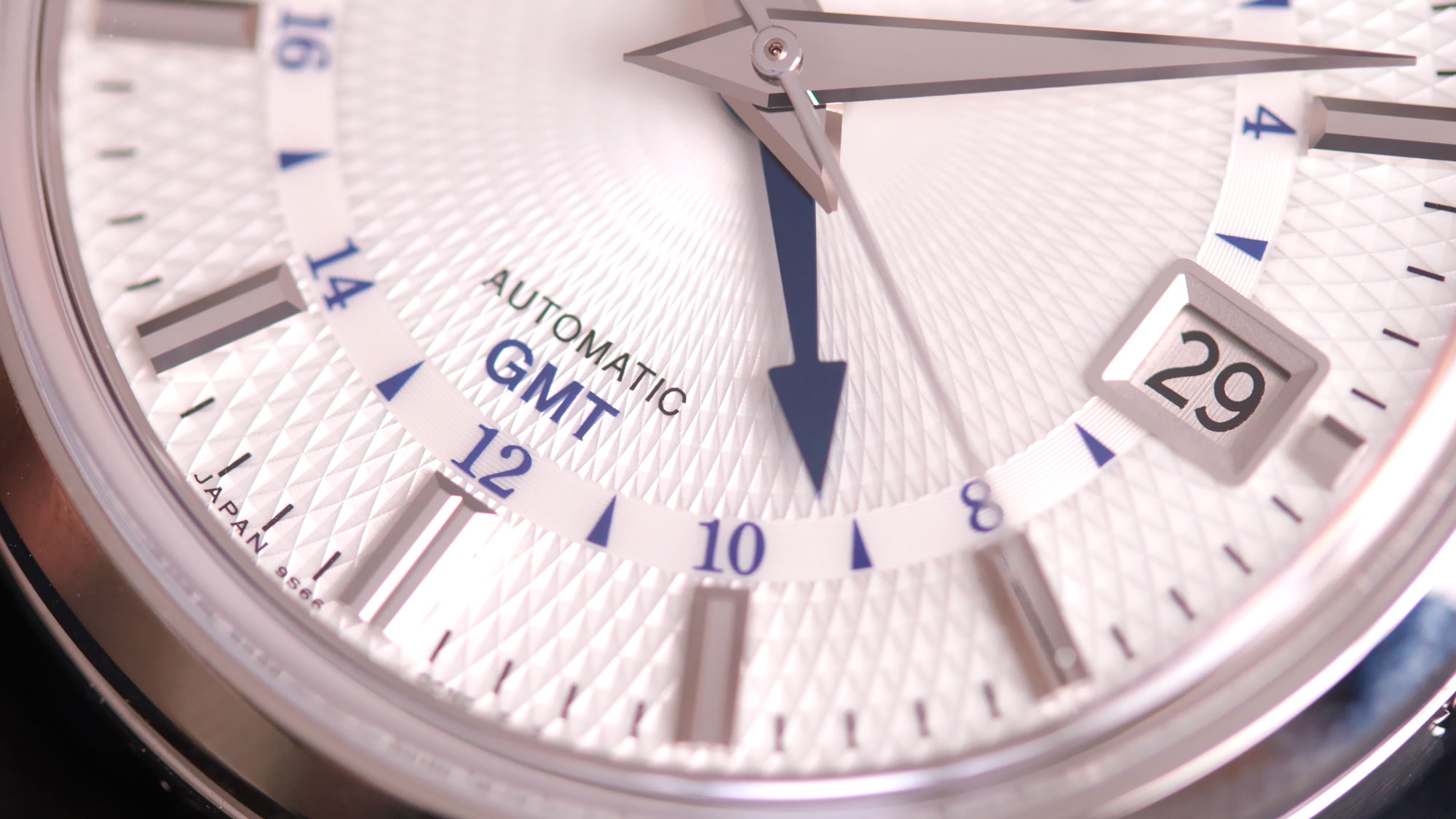 Esfera del Grand Seiko Elegance GMT SBGM255 Snowdrop