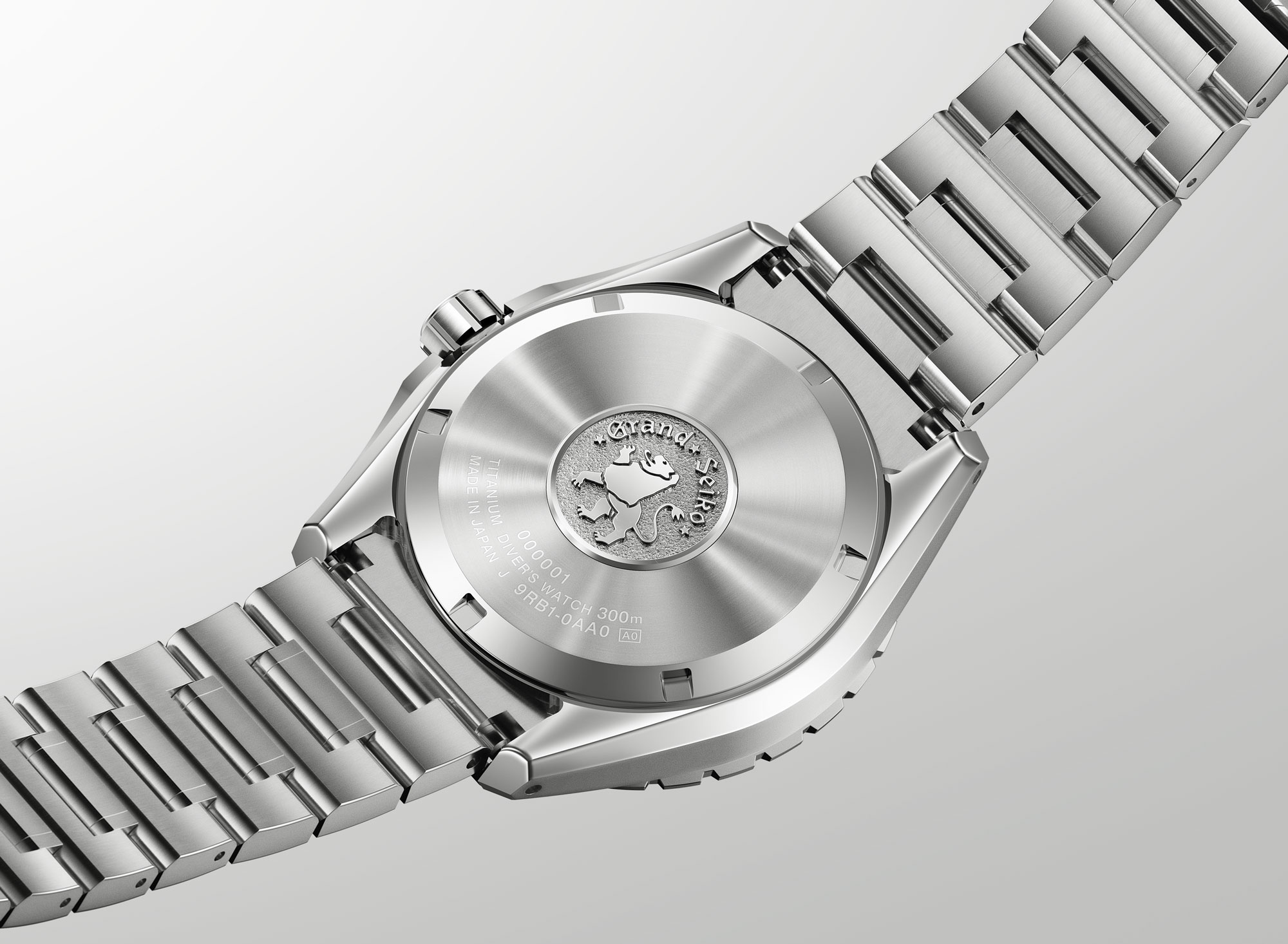 Trasera del Grand Seiko Spring Drive U.F.A. Diver Ushio