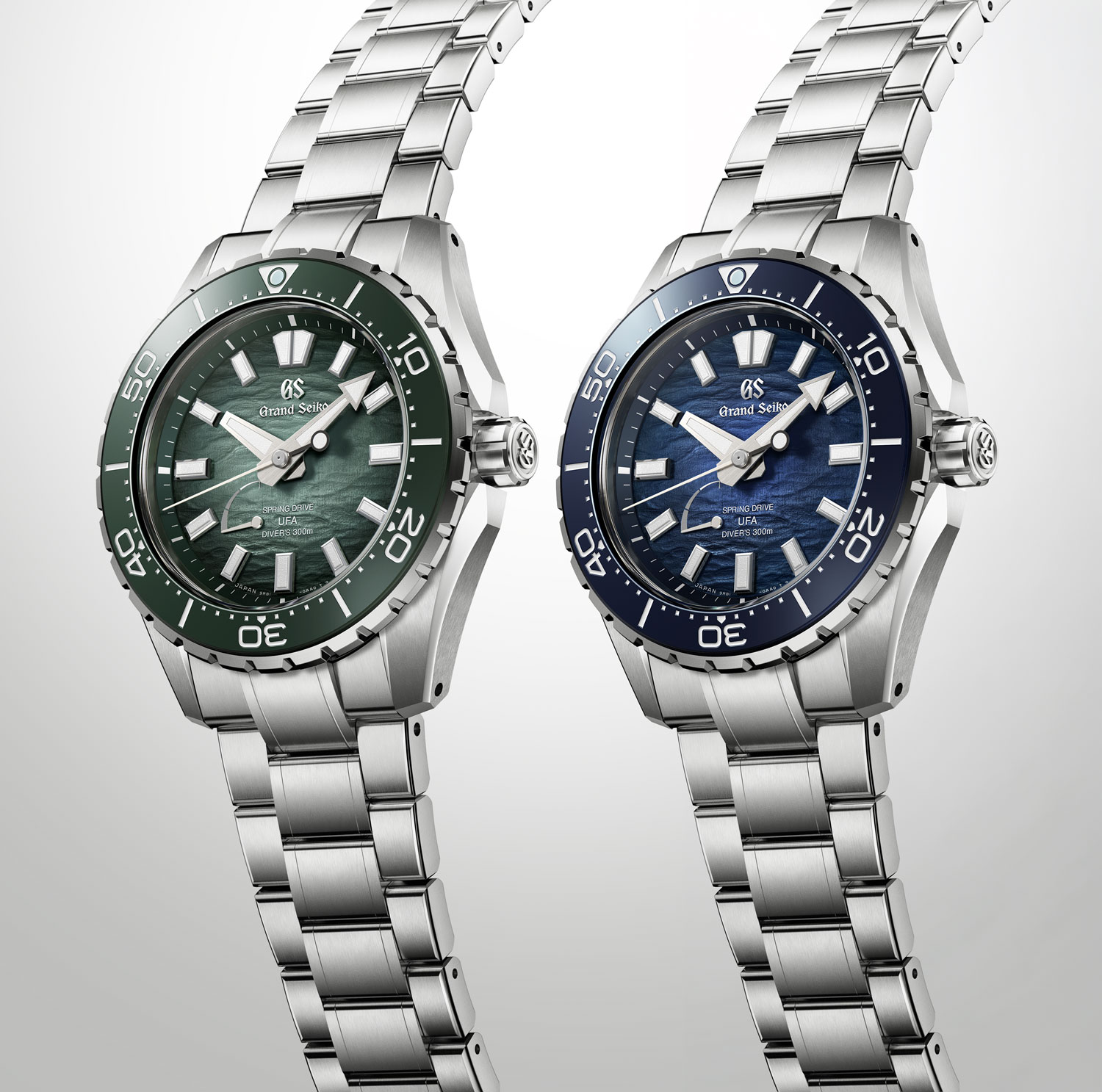 Los dos Grand Seiko Spring Drive U.F.A. Diver Ushio