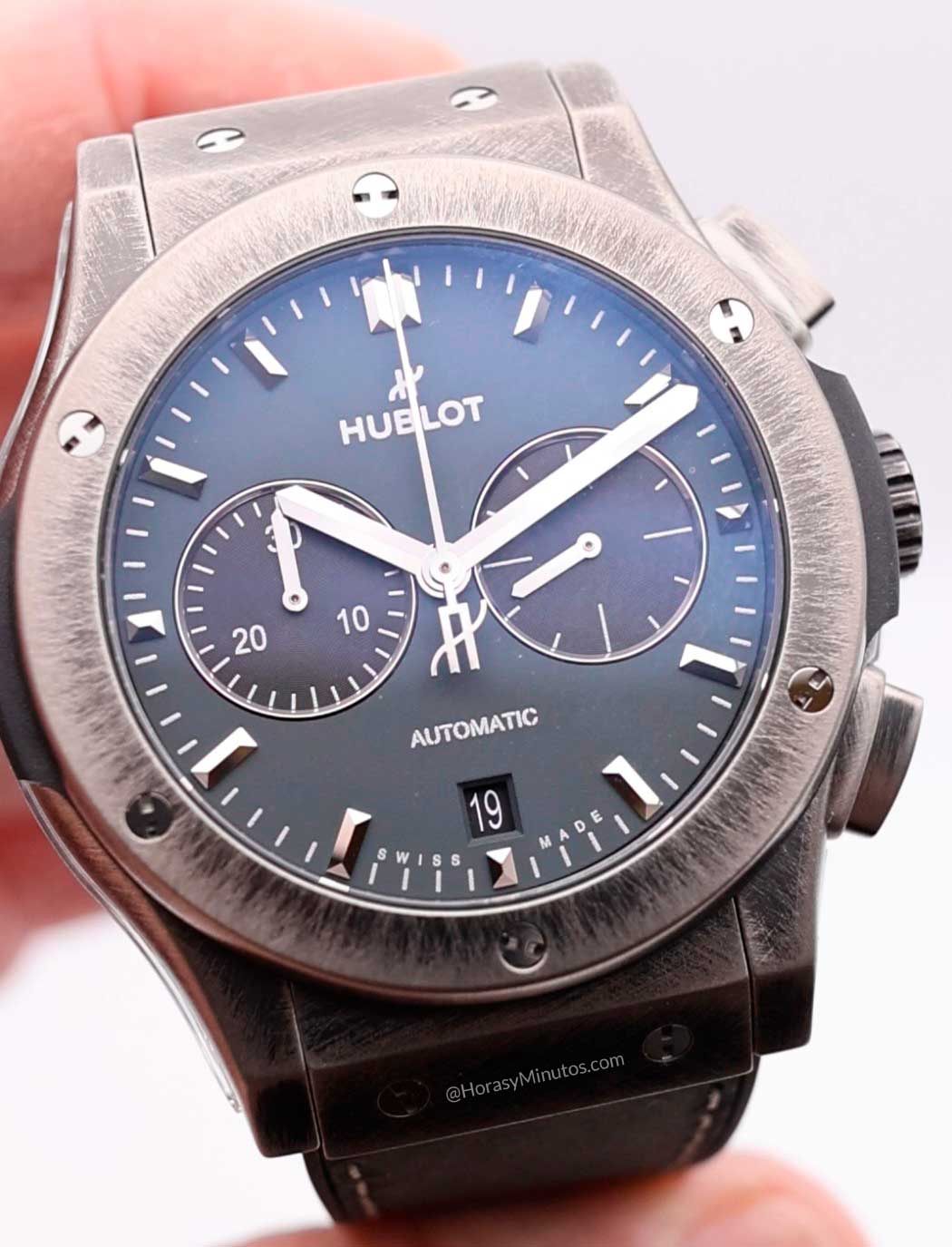 Esfera del Hublot Classic Fusion Chronograph Barcelona Boutique