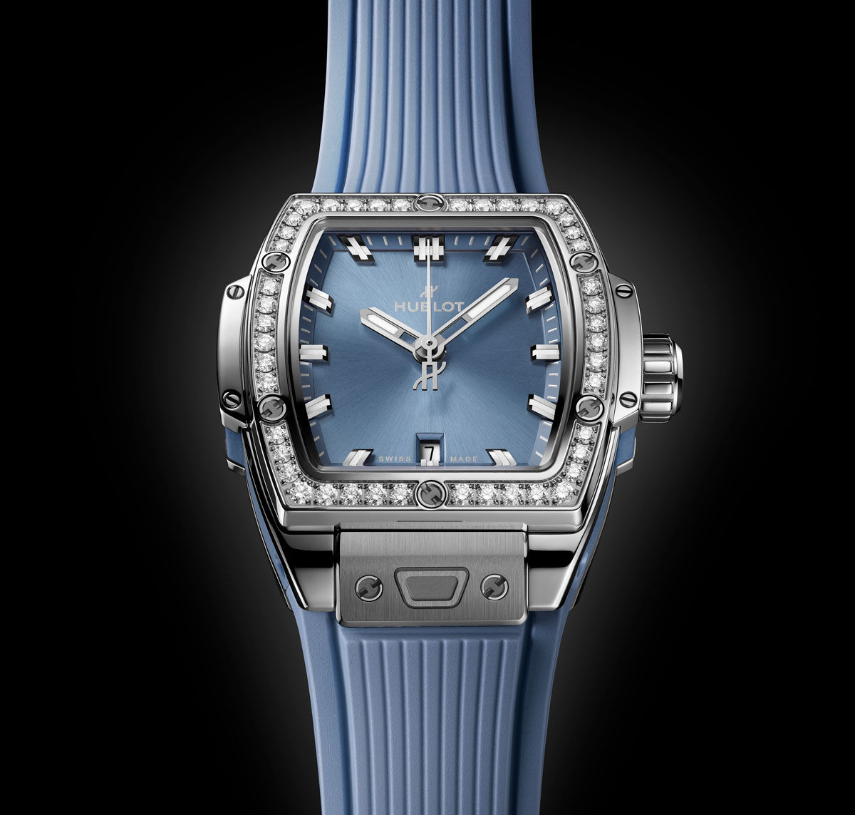 Versión con diamantes del Hublot Spirit of Big Bang Coal Blue Editions