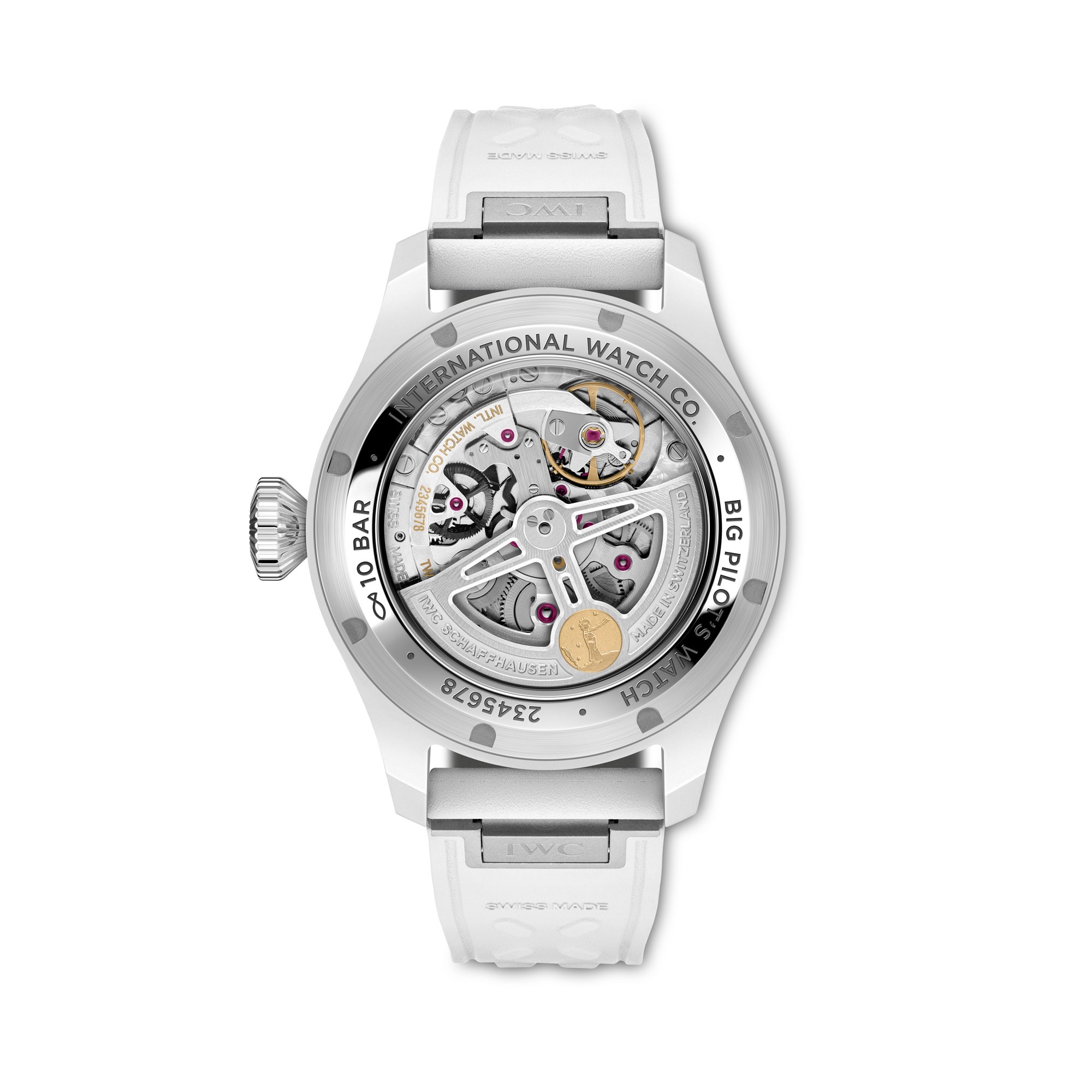 Trasera del IWC Big Pilot’s Watch Perpetual Calendar cerámica