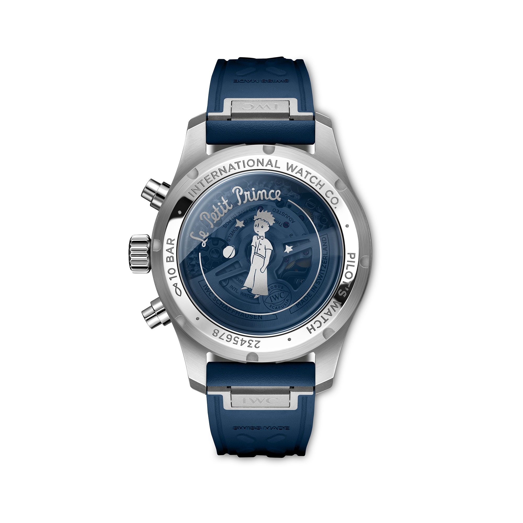 Trasera del IWC Pilot’s Watch Chronograph 41 Le Petit Prince
