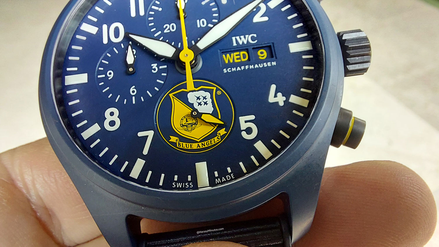 Emblema del IWC Pilot’s Watch Chronograph Blue Angels