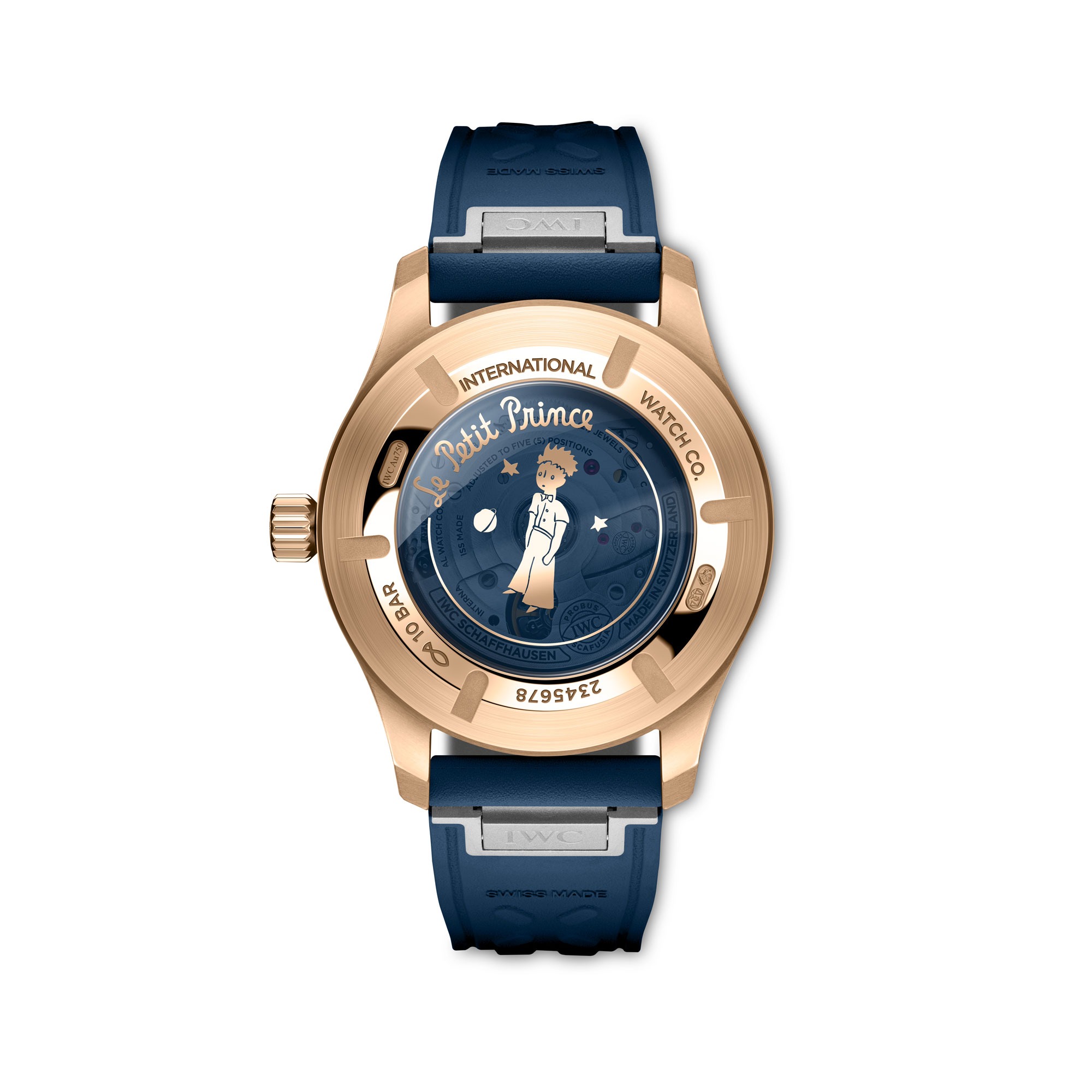 Trasera del IWC Pilot’s Watch Mark XX Le Petit Prince