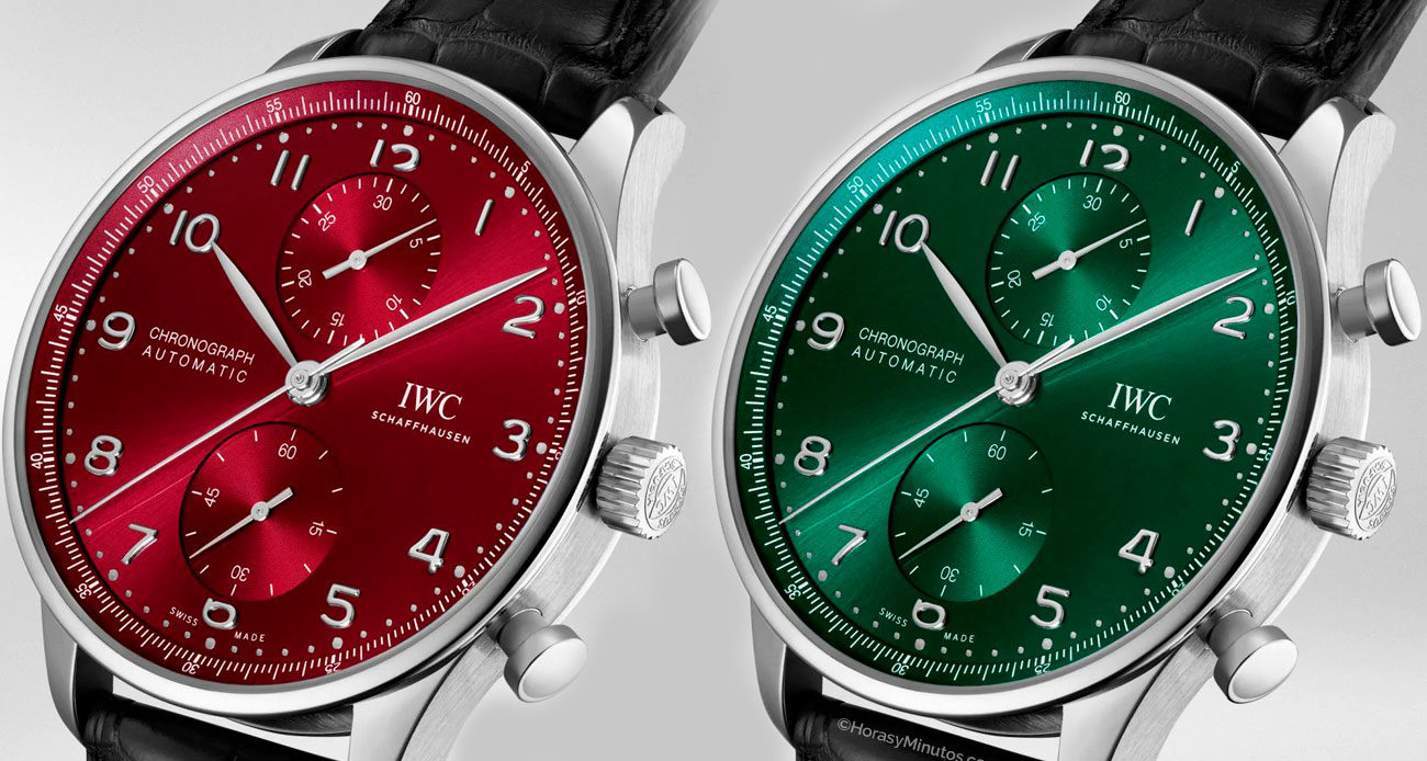 IWC Portugieser Chronograph Verde y Rojo