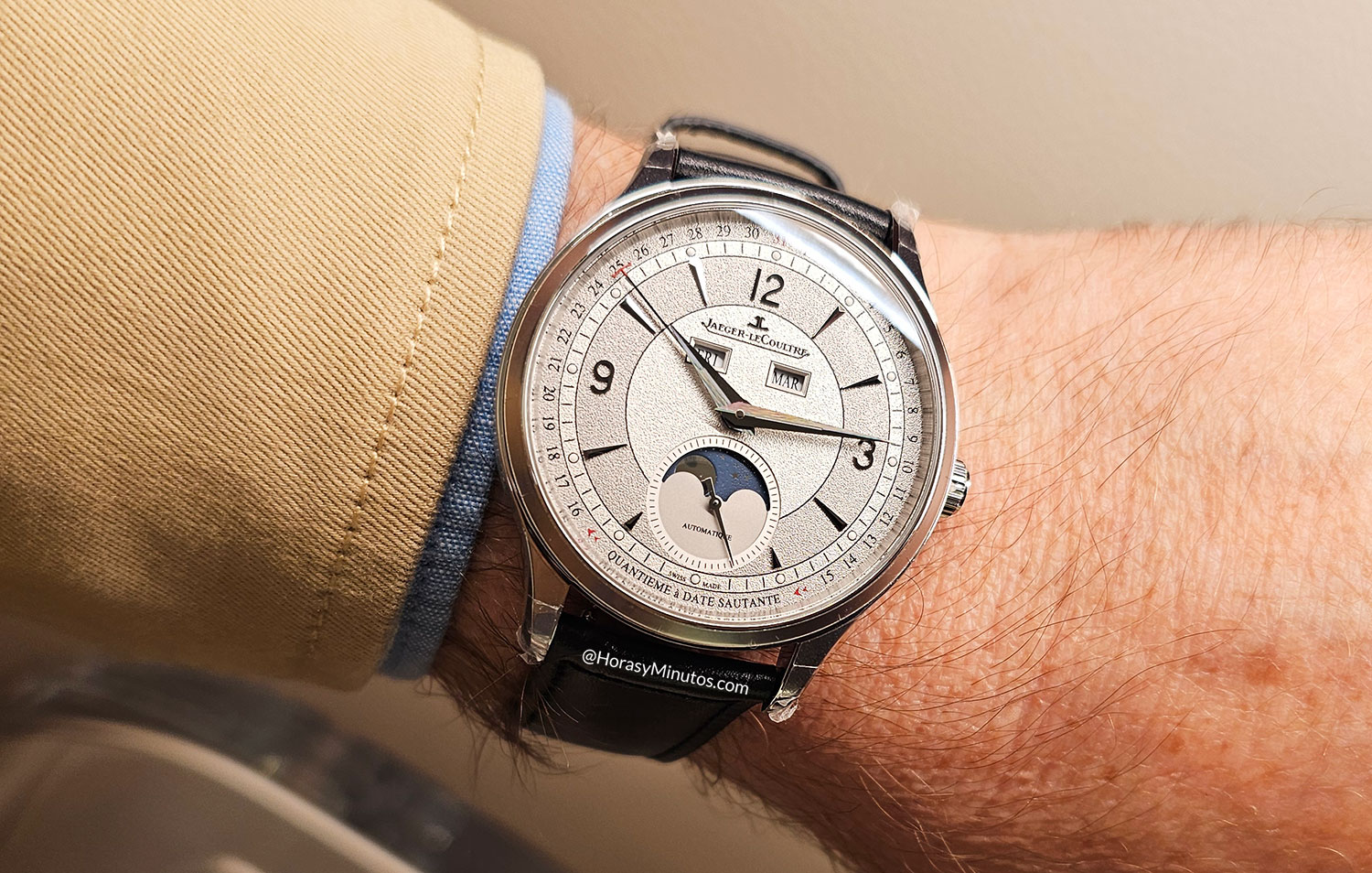 En la muñeca: Jaeger-LeCoultre Master Control Calendar
