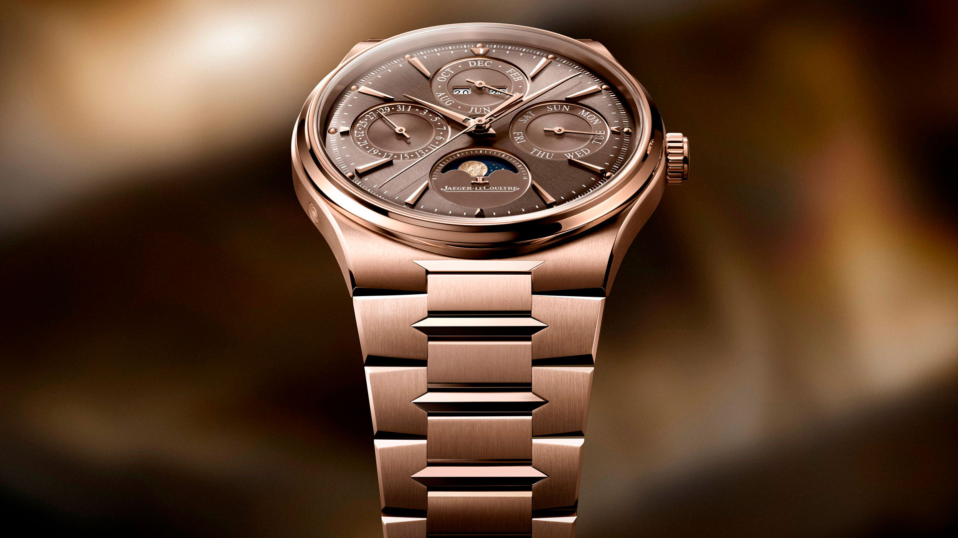 Brazalete del Jaeger LeCoultre Master Control Chronometre Calendario Perpetuo en oro