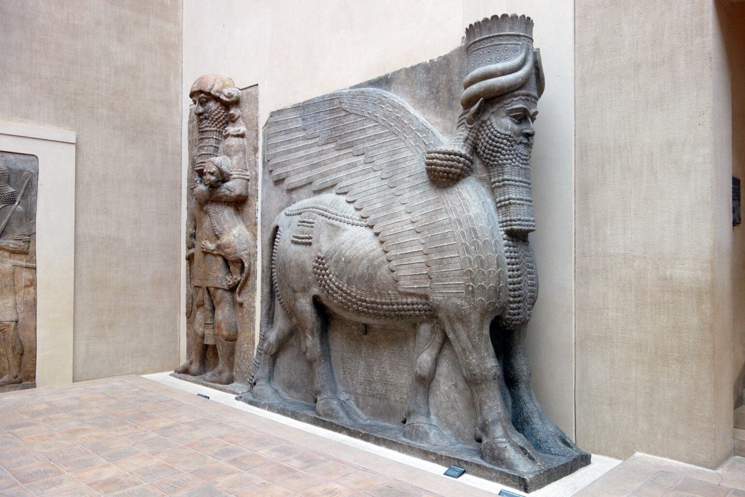 Lamassu de Sargon II. Museo del Louvre