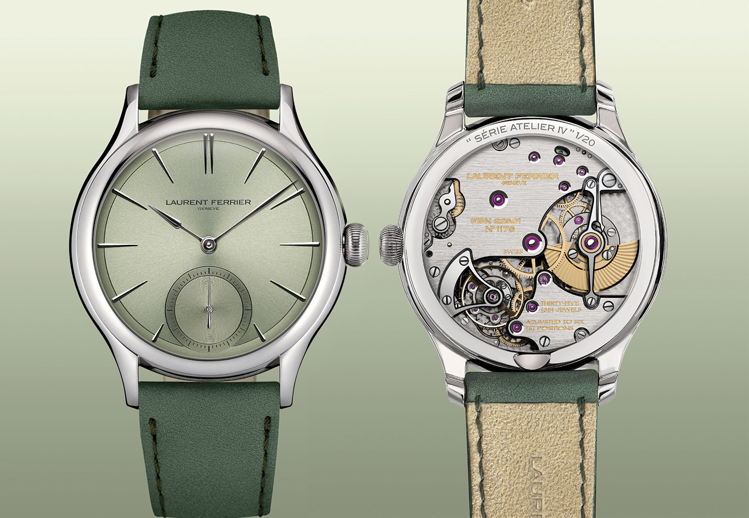Laurent Ferrier Classic Micro-Rotor Série Atelier Magnetic Green