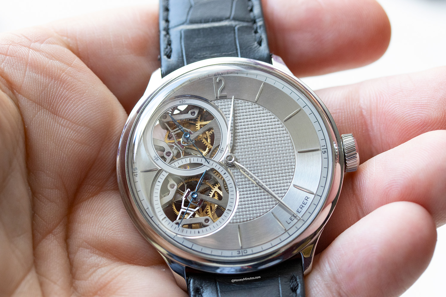 La versión gris del Lederer Central Impulse Chronometer