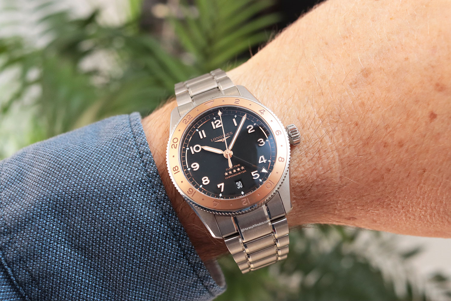 El Longines Spirit Zulu Time 1925, en la muñeca