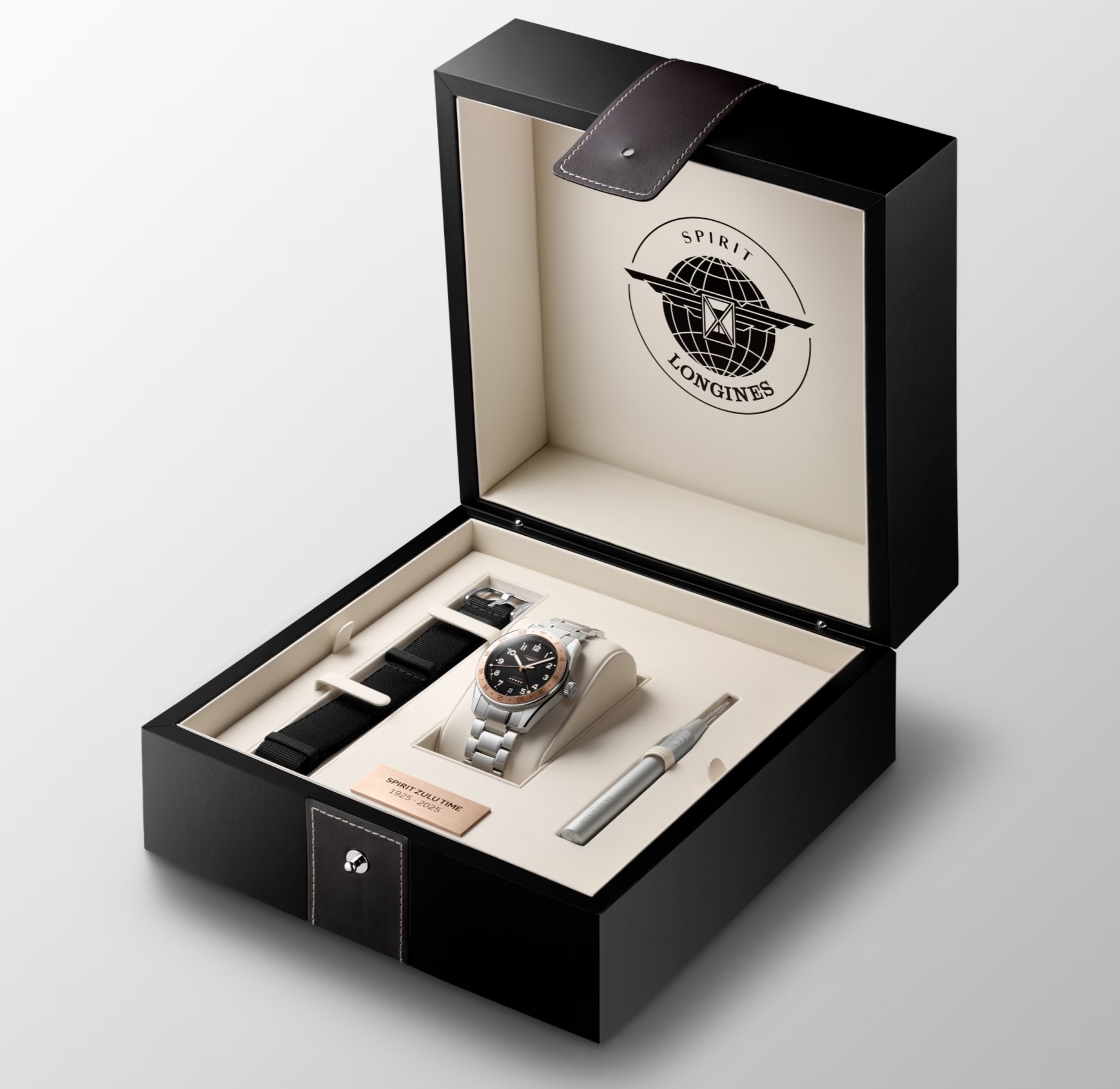 Caja del Longines Spirit Zulu Time 1925