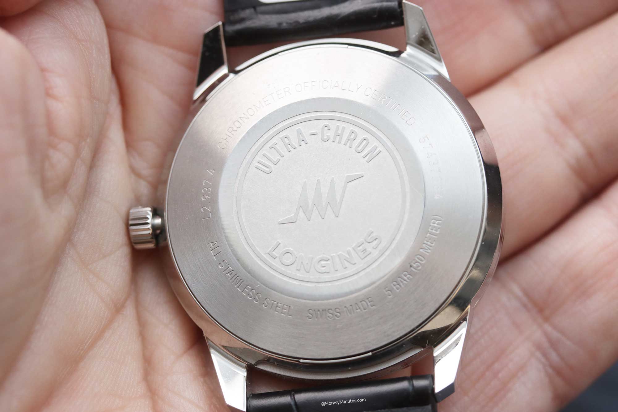 Tapa trasera del Longines Ultra-Chron Classic