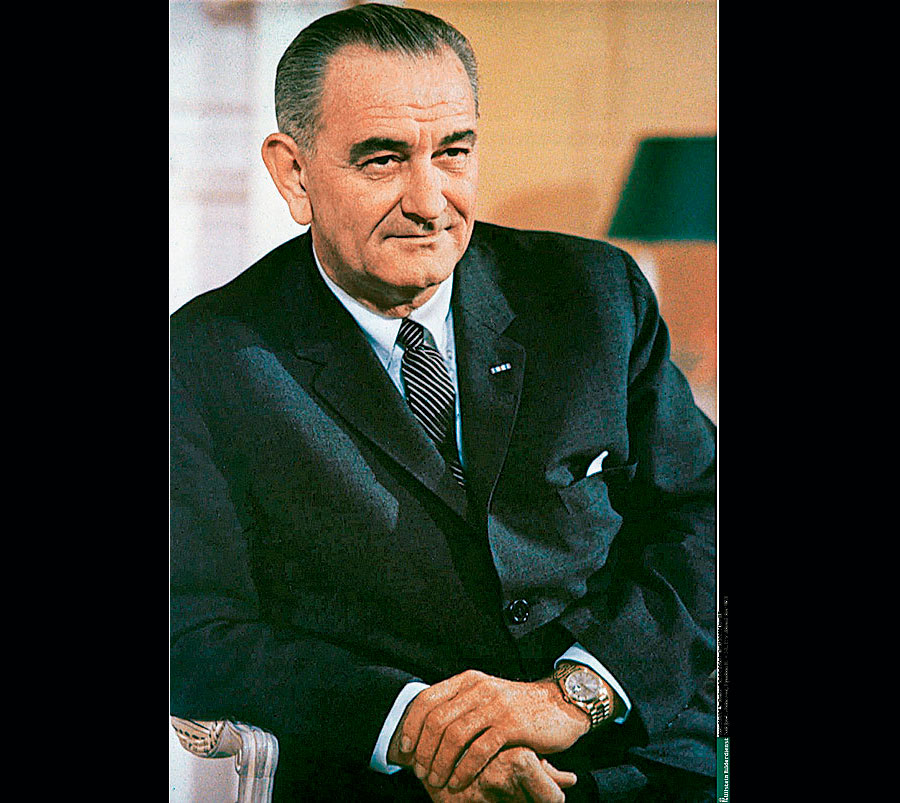 Lyndon B. Johnson con su Rolex Day-Date