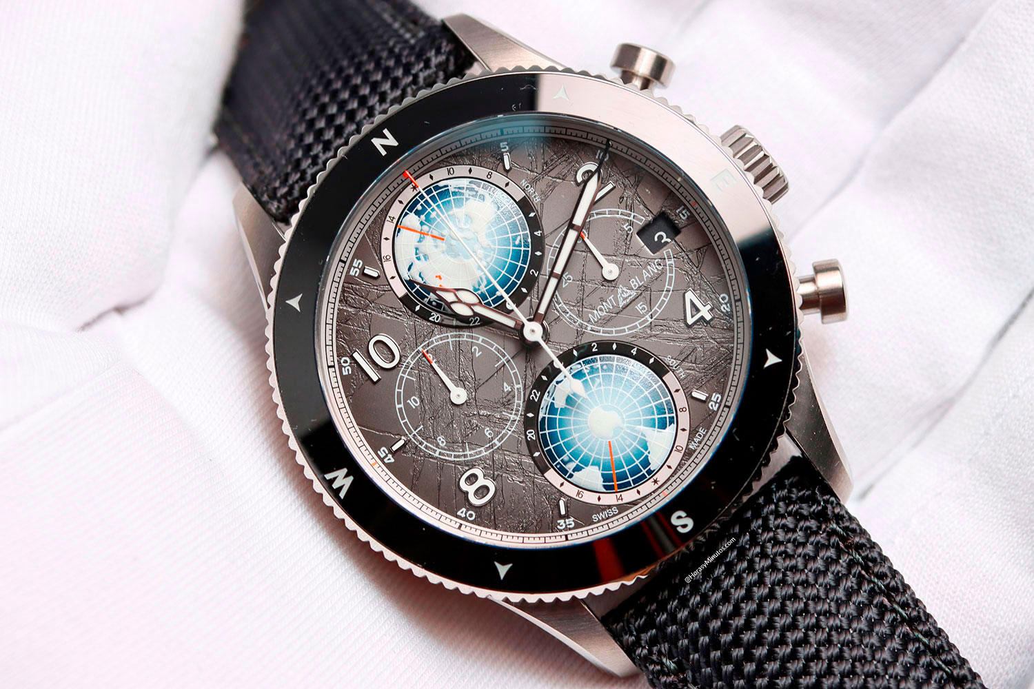 Montblanc 1858 Geosphere Chronograph 0 Oxygen The 8000 Limited Edition
