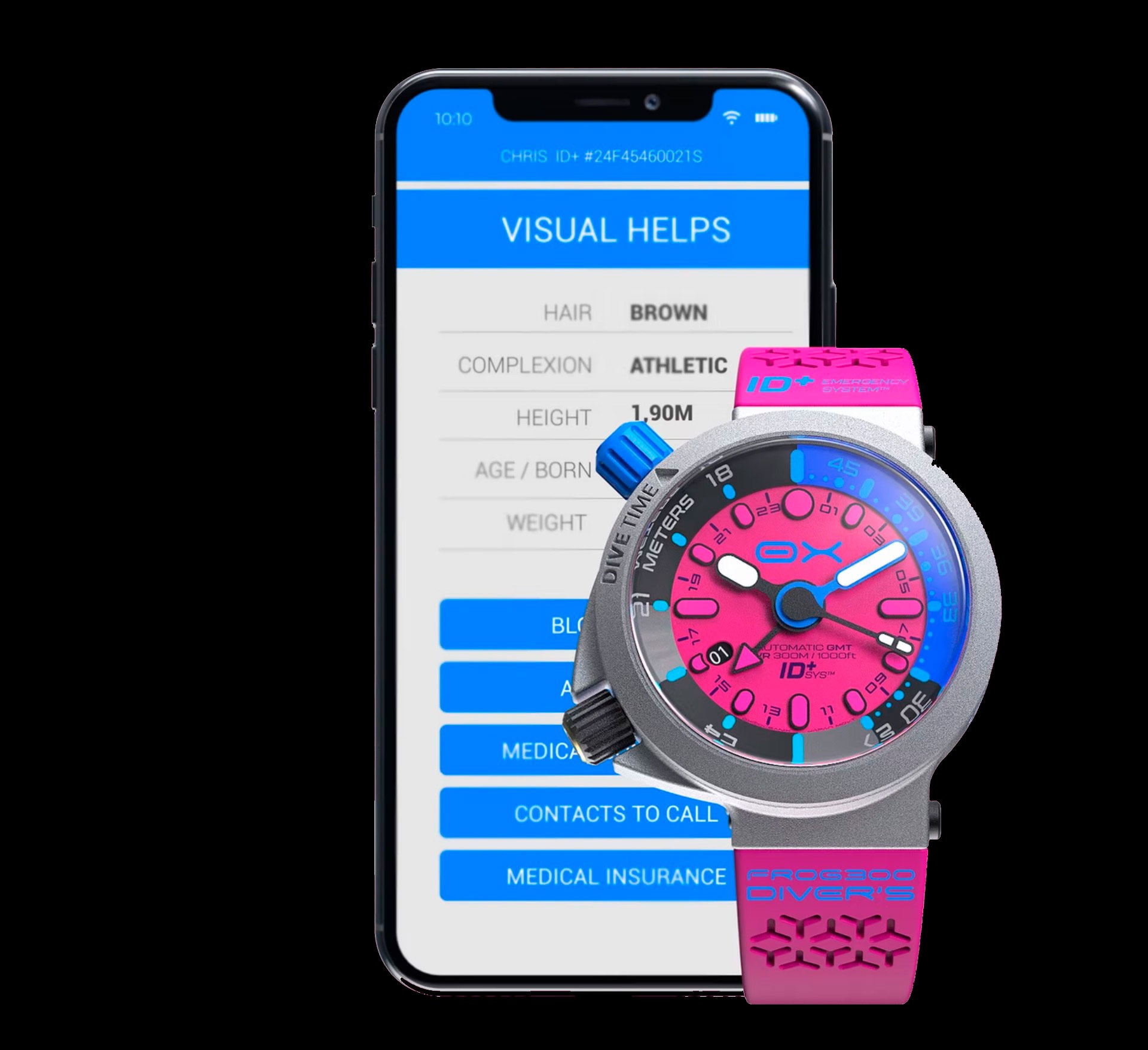 Aplicación del OX FROG300 GMT Hot Pink