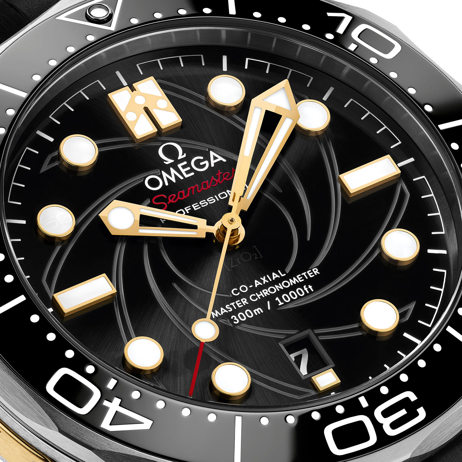 Esfera del Omega Seamaster Diver 300M “On Her Majesty’s Secret Service” 50th Anniversary