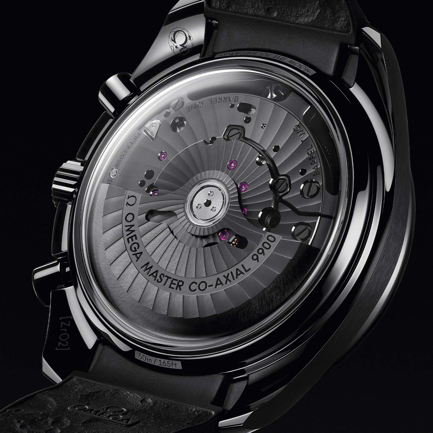 Calibre 9900 del Omega Speedmaster Dark Side of the Moon Todo Negro