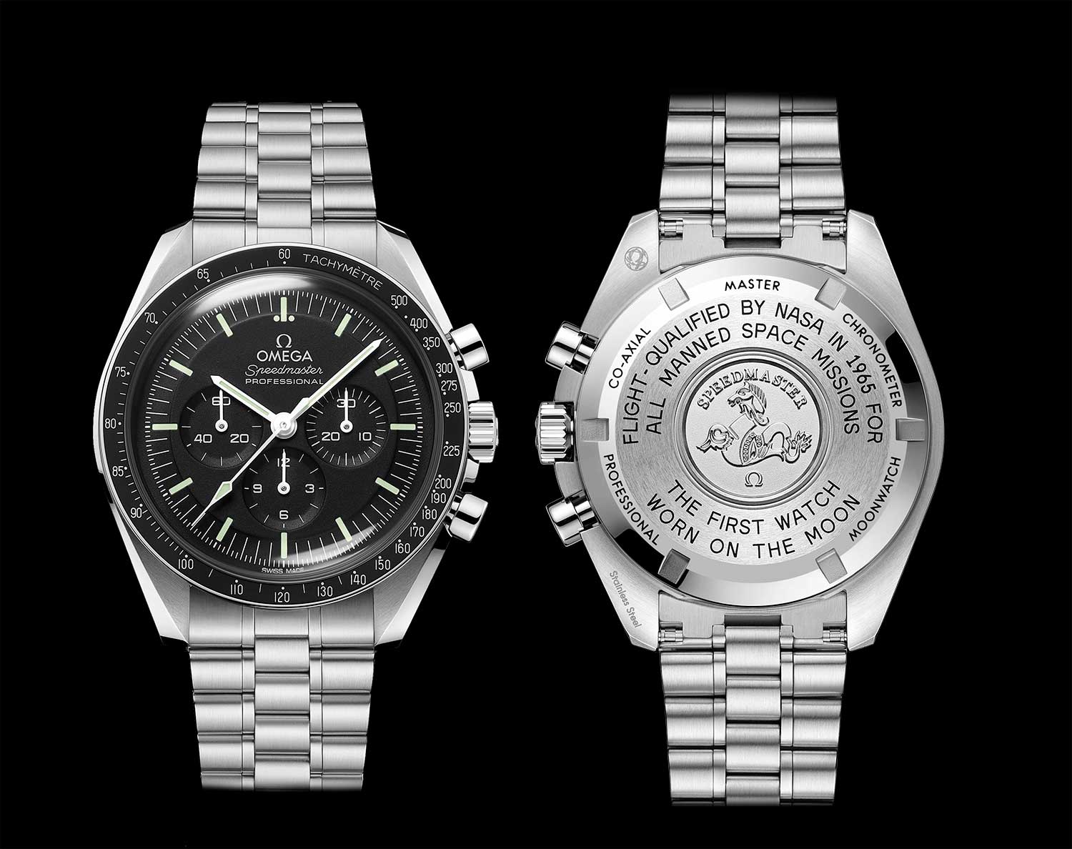 Omega Speedmaster Moonwatch acero y hesalite
