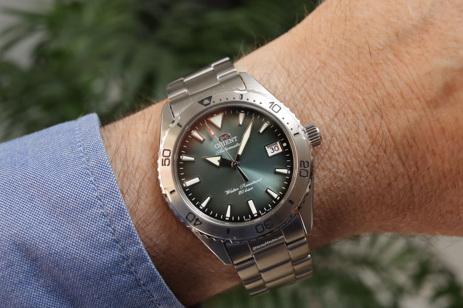 Así queda el Orient Mako 40 RA-AC0Q13E