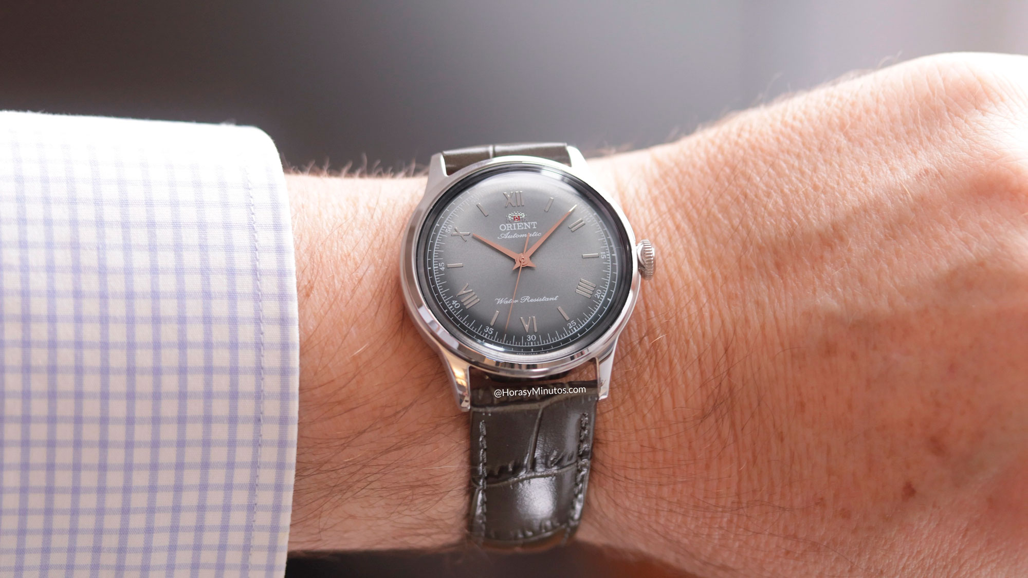 Así queda el Orient Bambino 38 RA-BB0006N30B