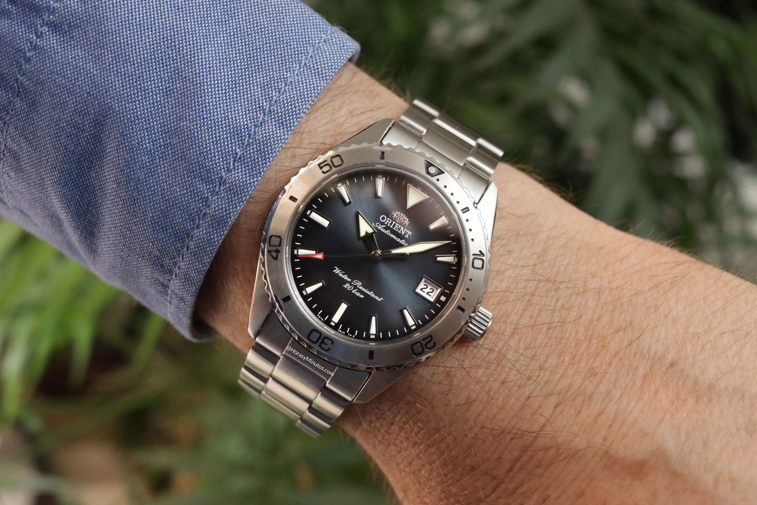Así queda el Orient Mako 40 RA-AC0Q14L
