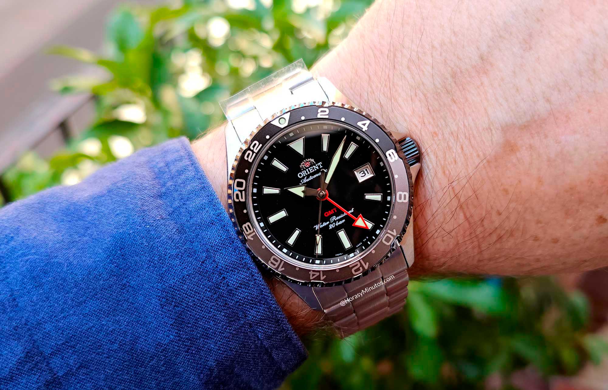 Así queda el Orient Mako GMT RA-BC0001B