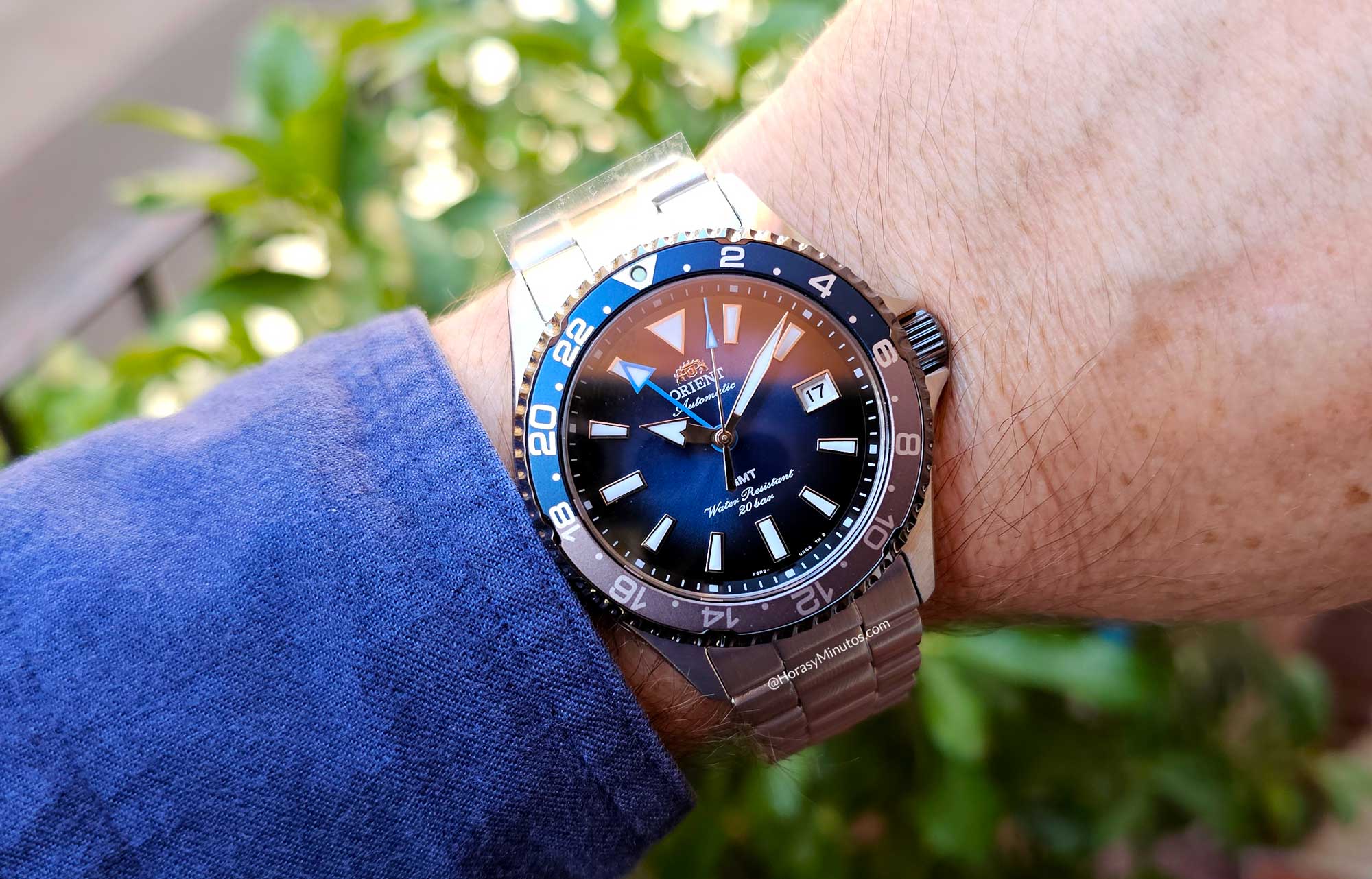 En la muñeca: Orient Mako GMT RA-BC0005L