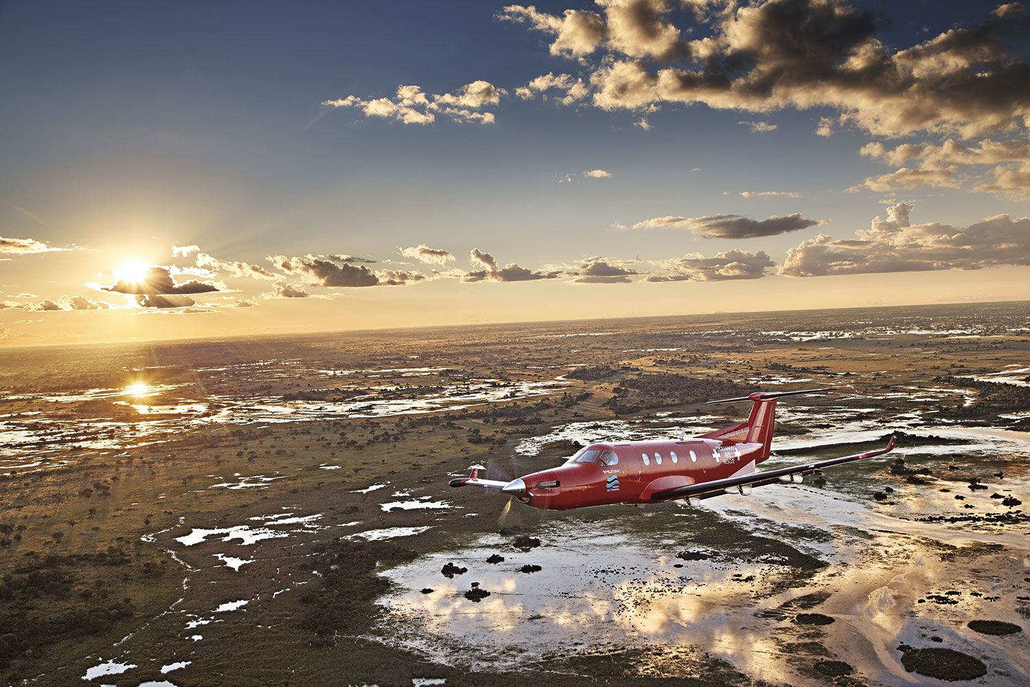 Avioneta del Okavango Air Rescue