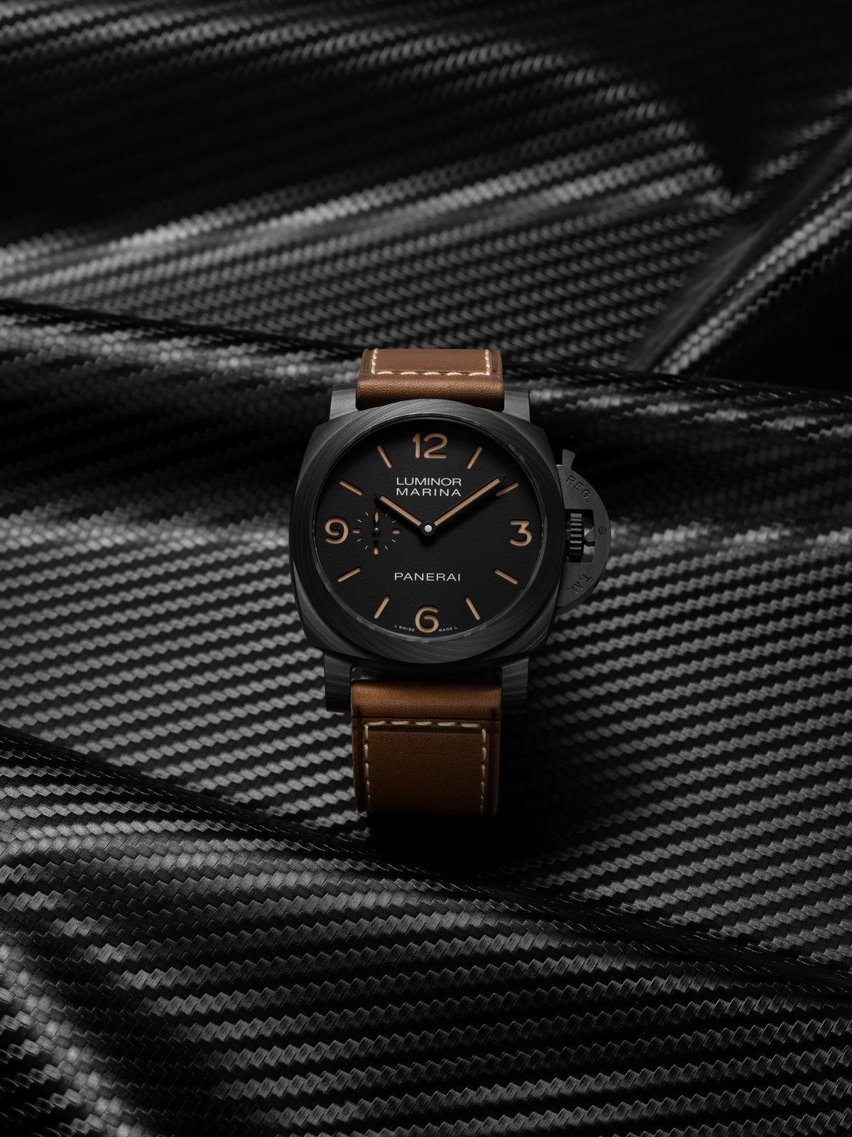 Panerai Luminor Marina PAM01707 con correa de piel