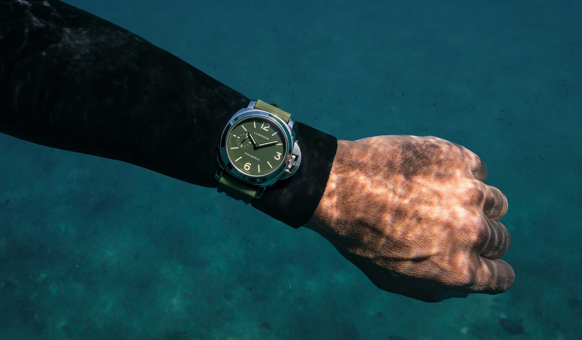 El Panerai Luminor PAM01711 42 mm, puesto