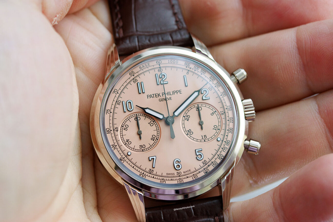 Patek Philippe 5172G Chronograph con esfera salmón. Fotos en vivo y ...