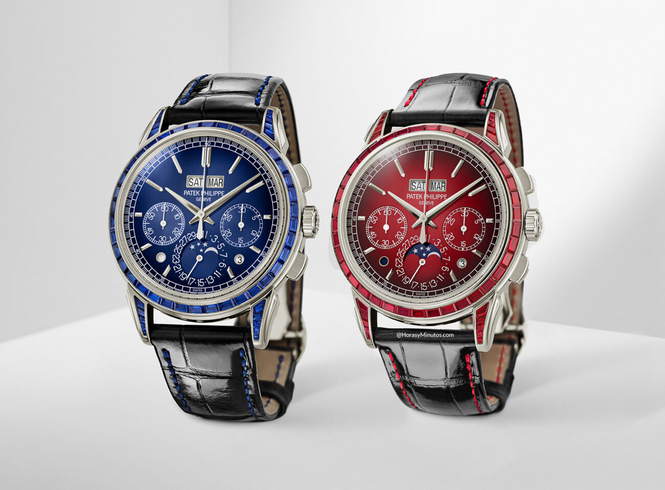 Nuevos Patek Philippe 5271P calendario perpetuo y cronógrafo con rubíes ...