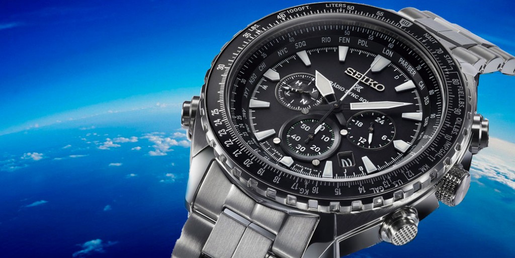 seiko radio sync solar world time chronograph