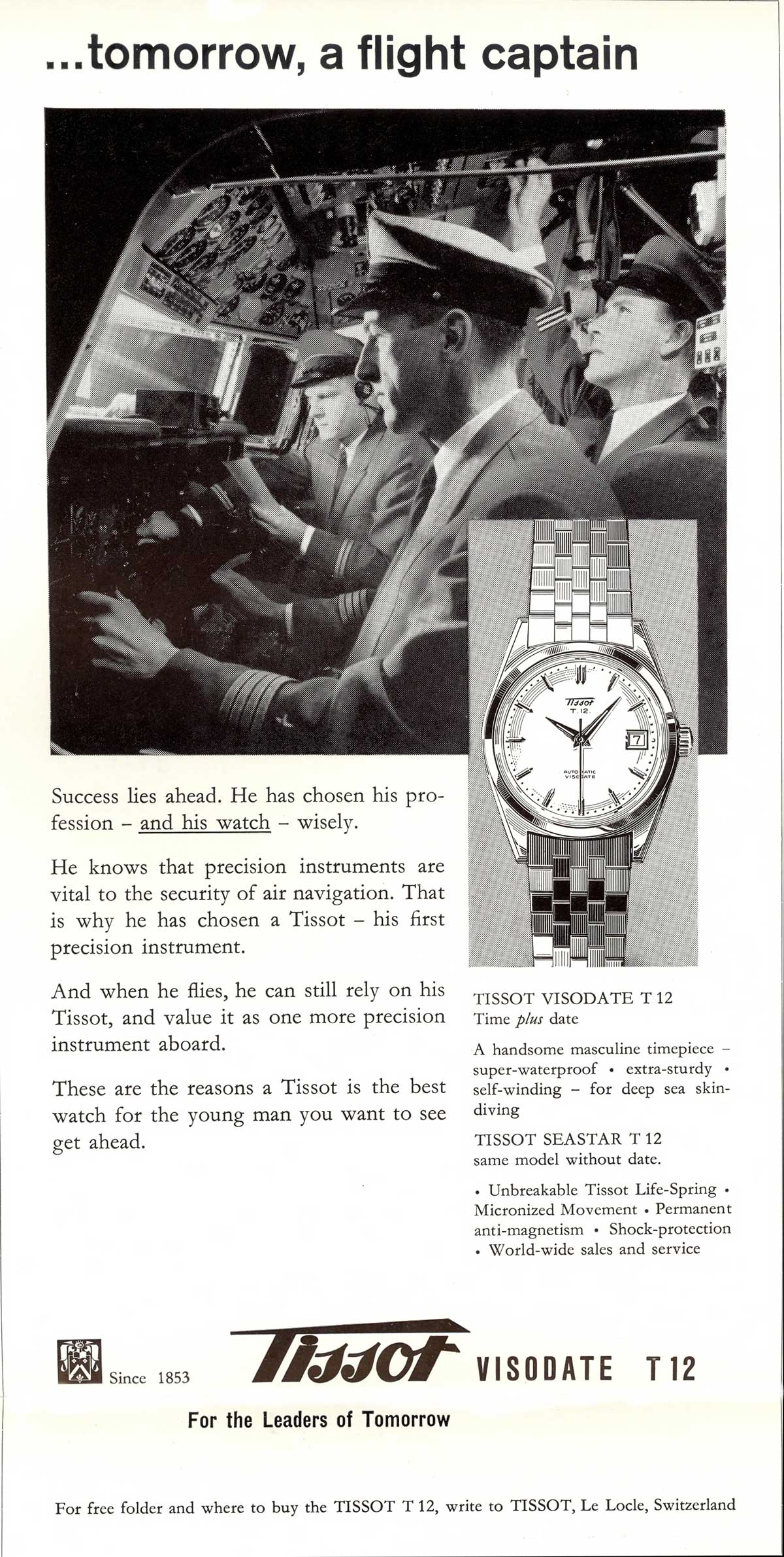 Publicidad original del Tissot Visodate