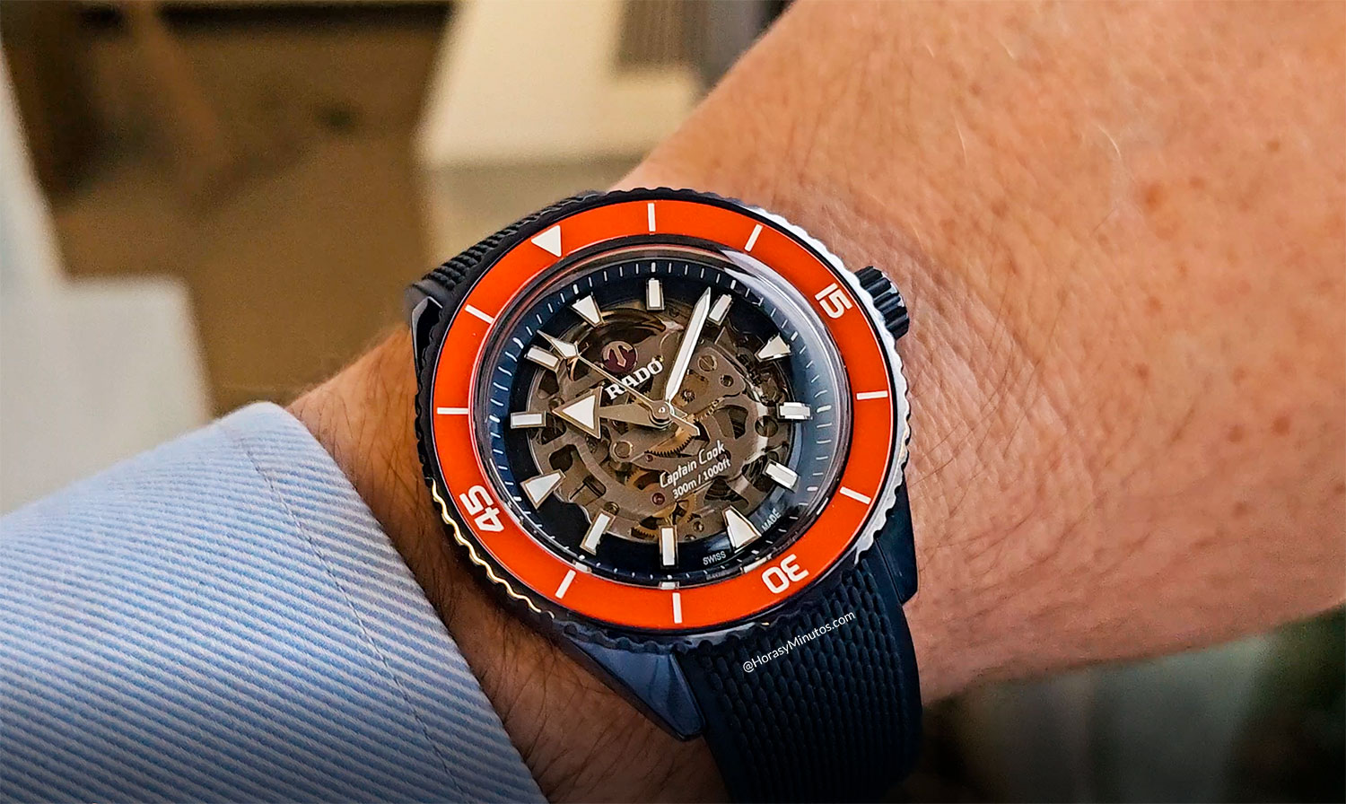 Rado Captain Cook High-Tech Ceramic Diver Naranja