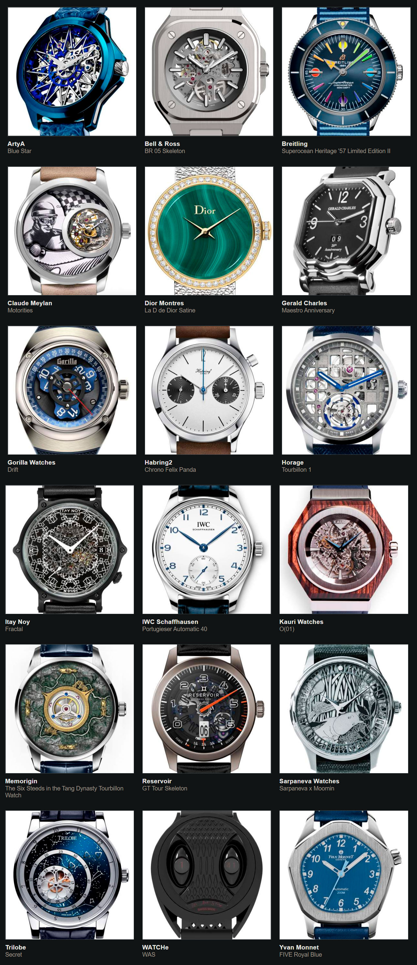 Relojes preseleccionados para el Gran Premio de Relojería de Ginebra 2020 Petit Aiguille