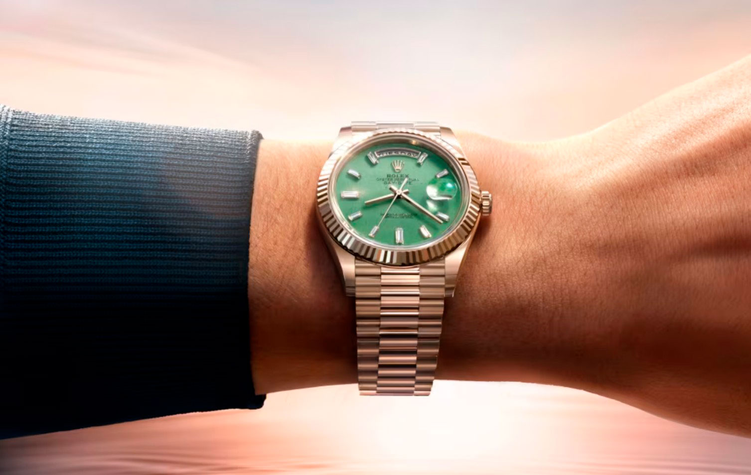 Así queda el Rolex Date-Date 40