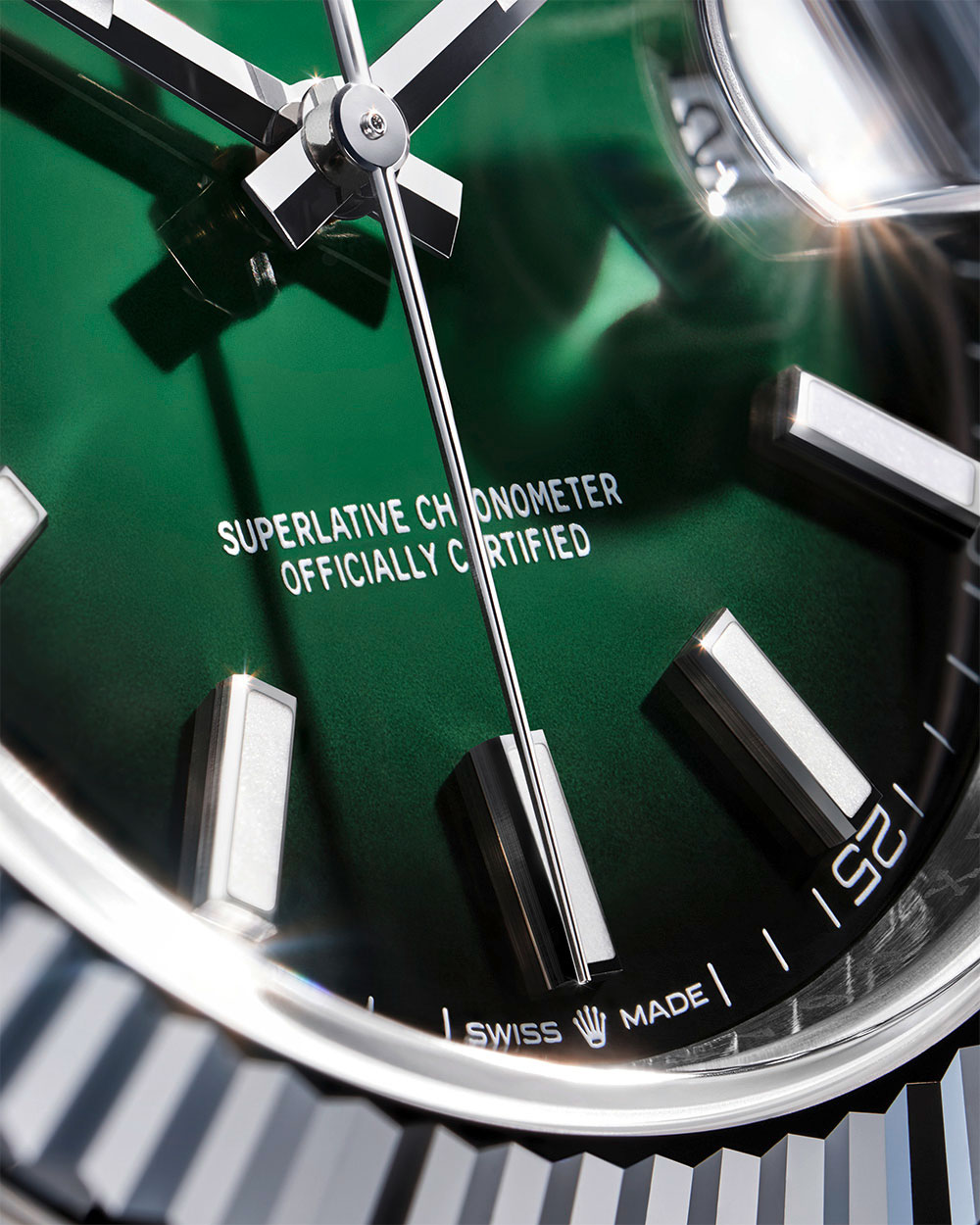 Detalle de la esfera del Rolex Datejust 41
