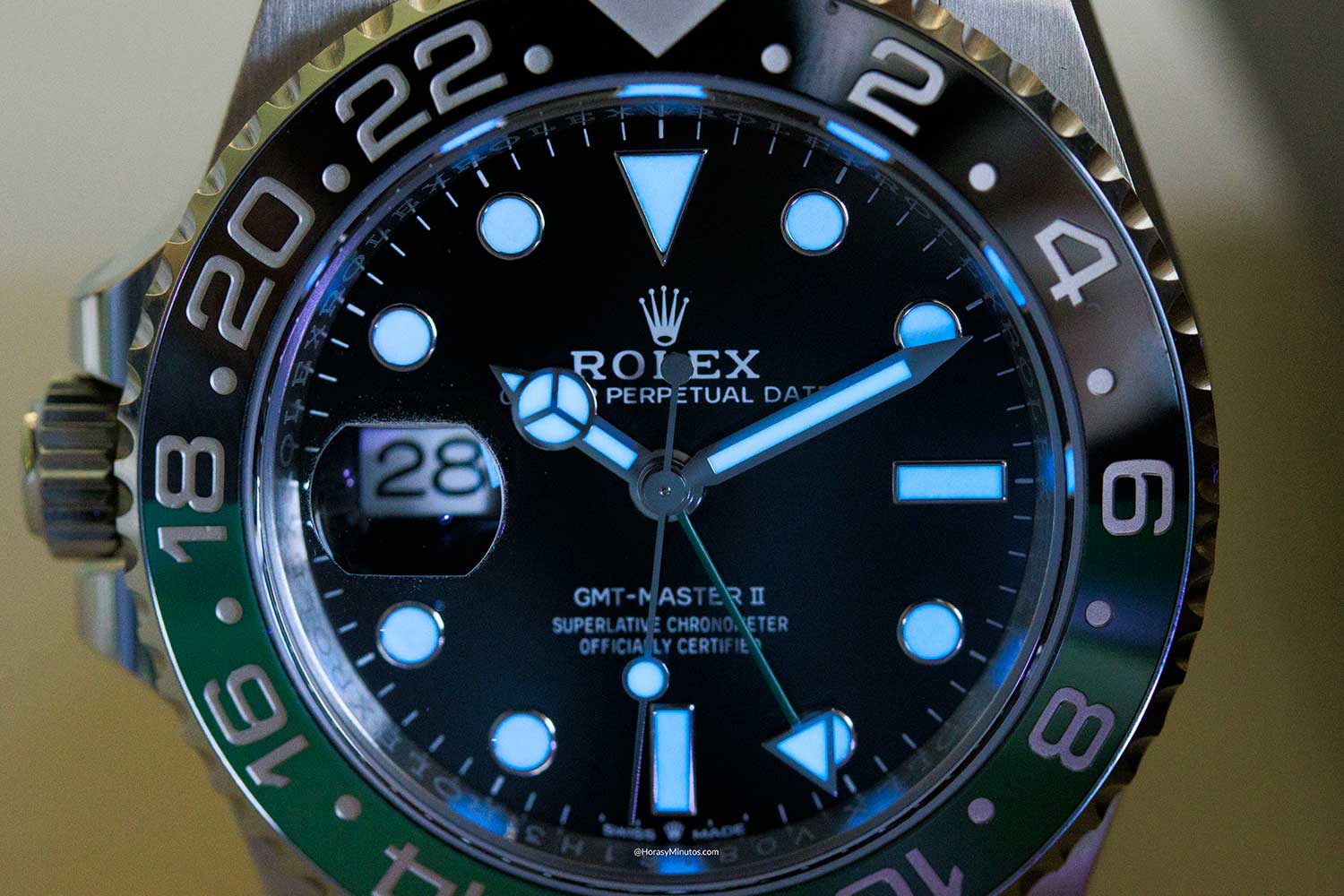 Chromalight del Rolex GMT-Master II