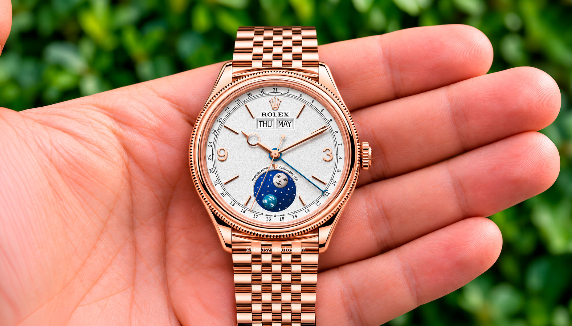 Rolex Perpetual Padellone Everose con brazalete Settimo