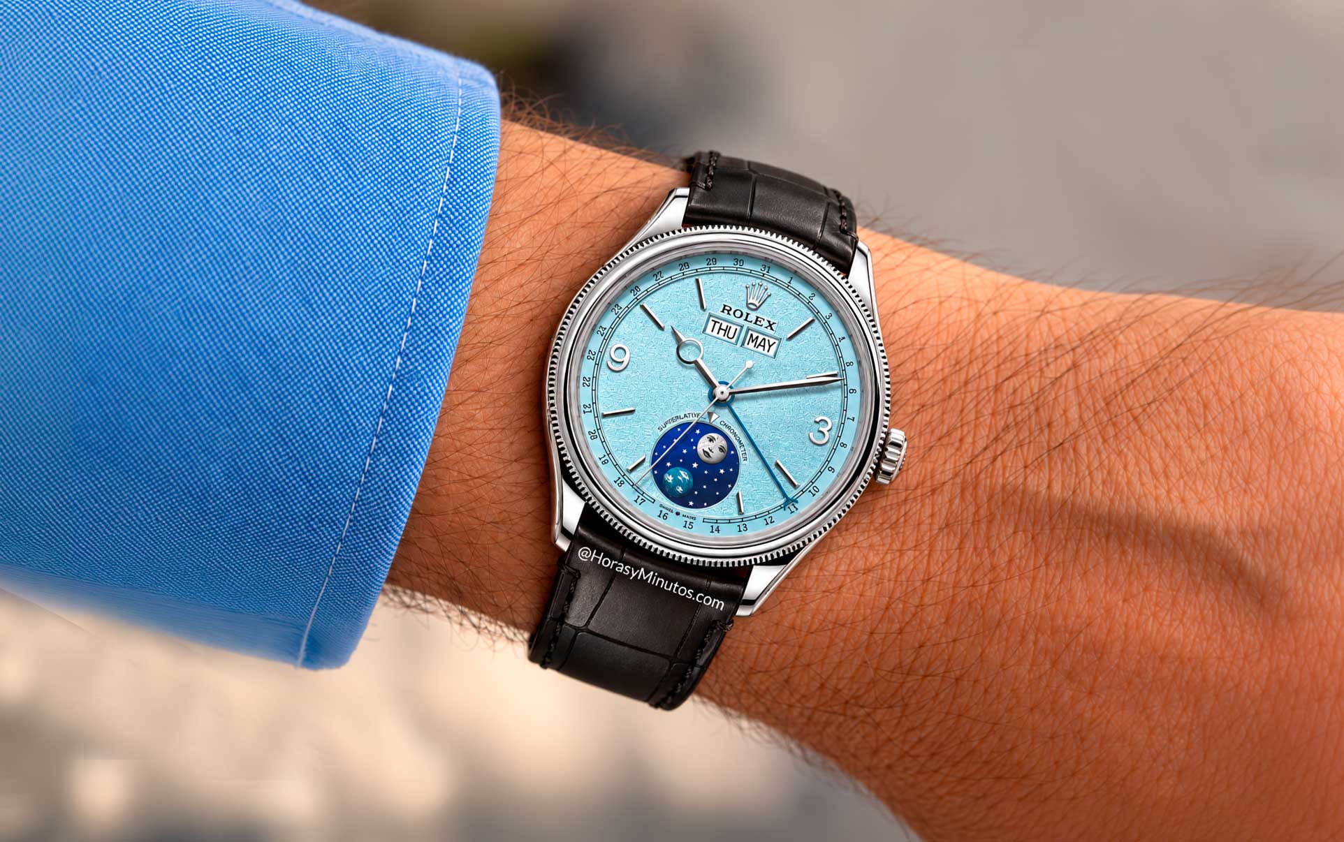 El Rolex Perpetual Padellone Platino, puesto