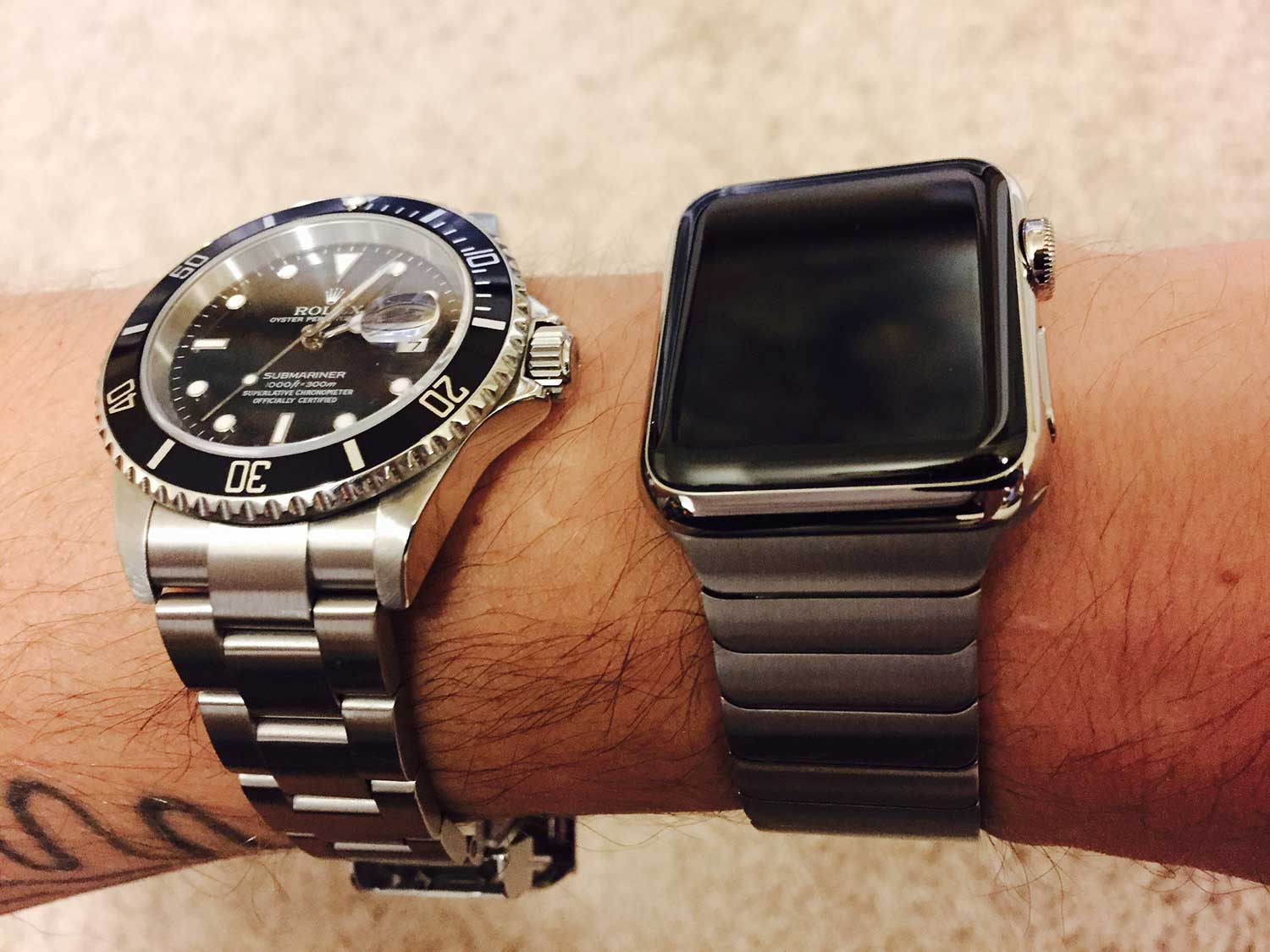 Rolex y Apple Watch