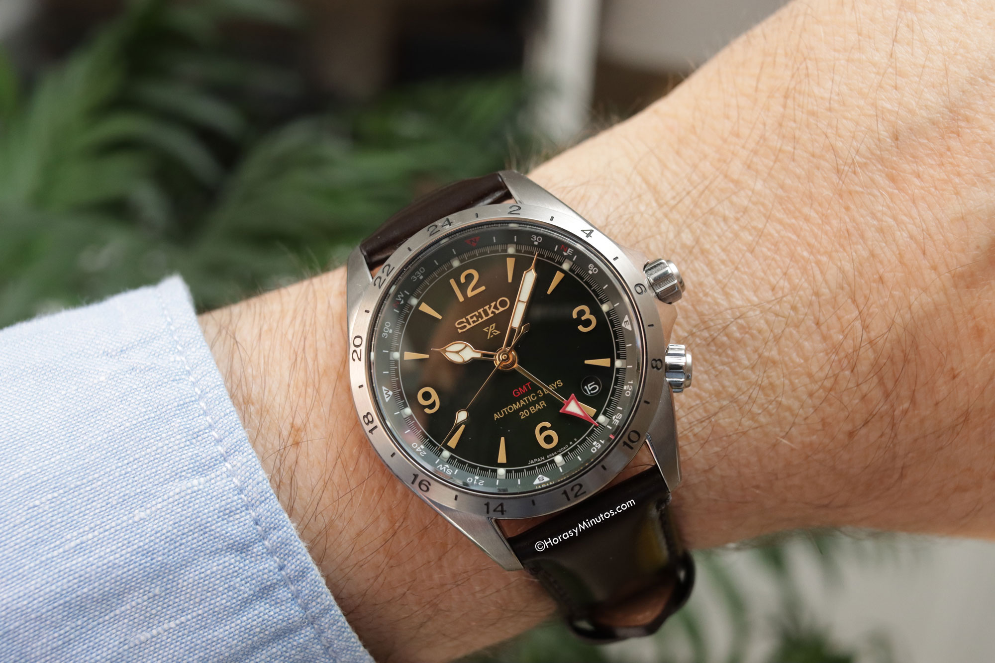 El Seiko Alpinist HBC007J1, puesto
