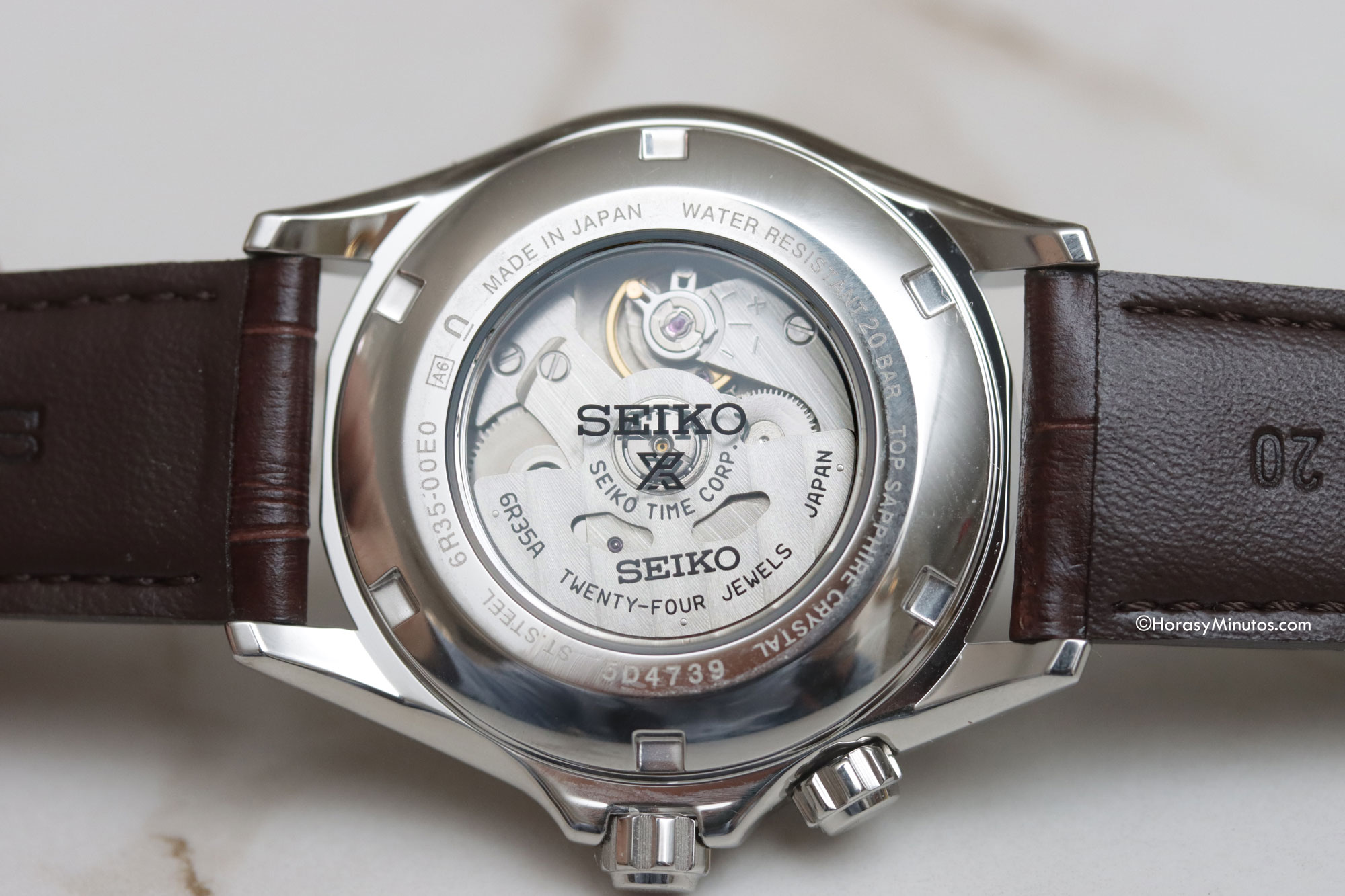 Calibre 6R35 del Seiko Alpinist SPB121