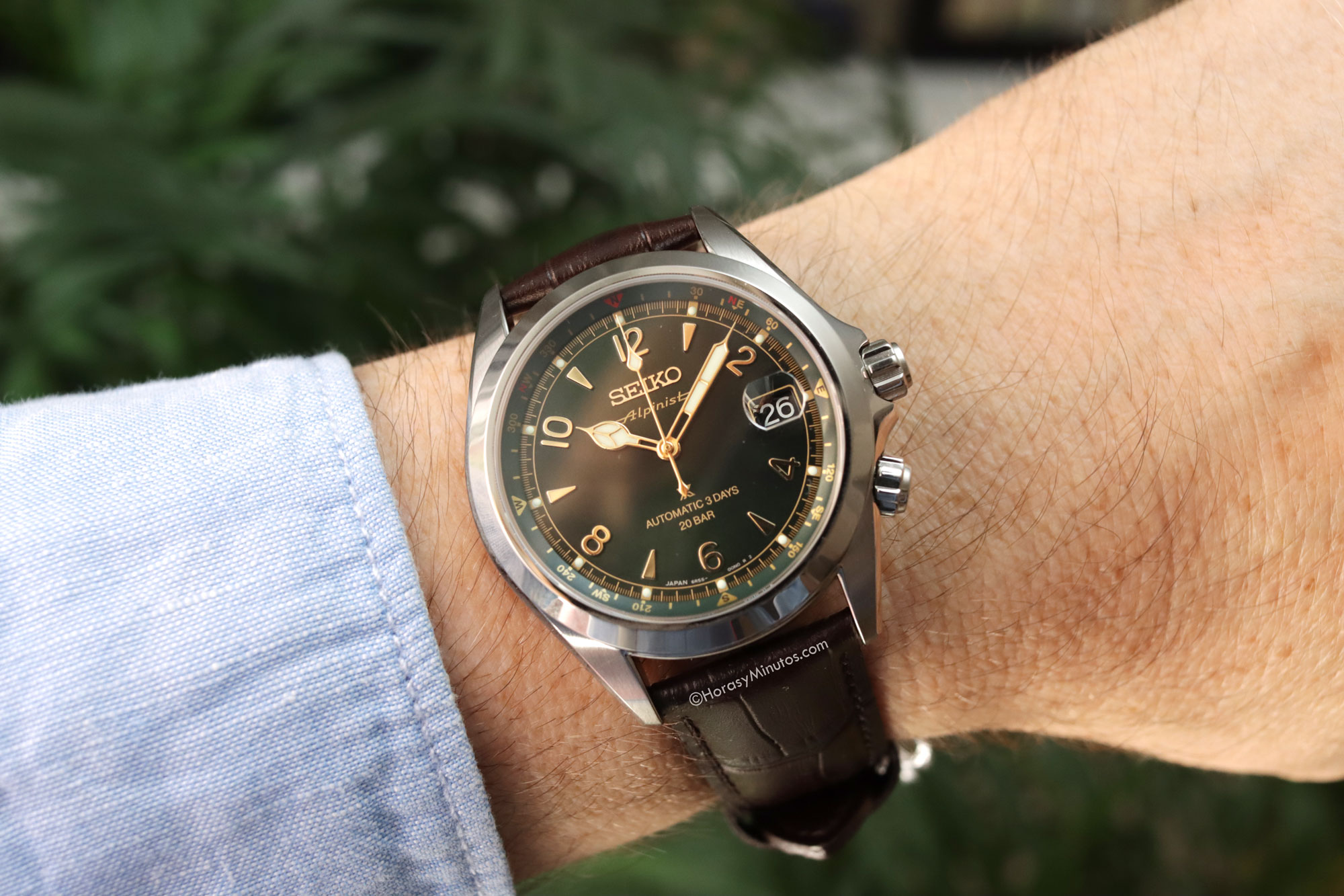 En la muñeca: Seiko Alpinist SPB507